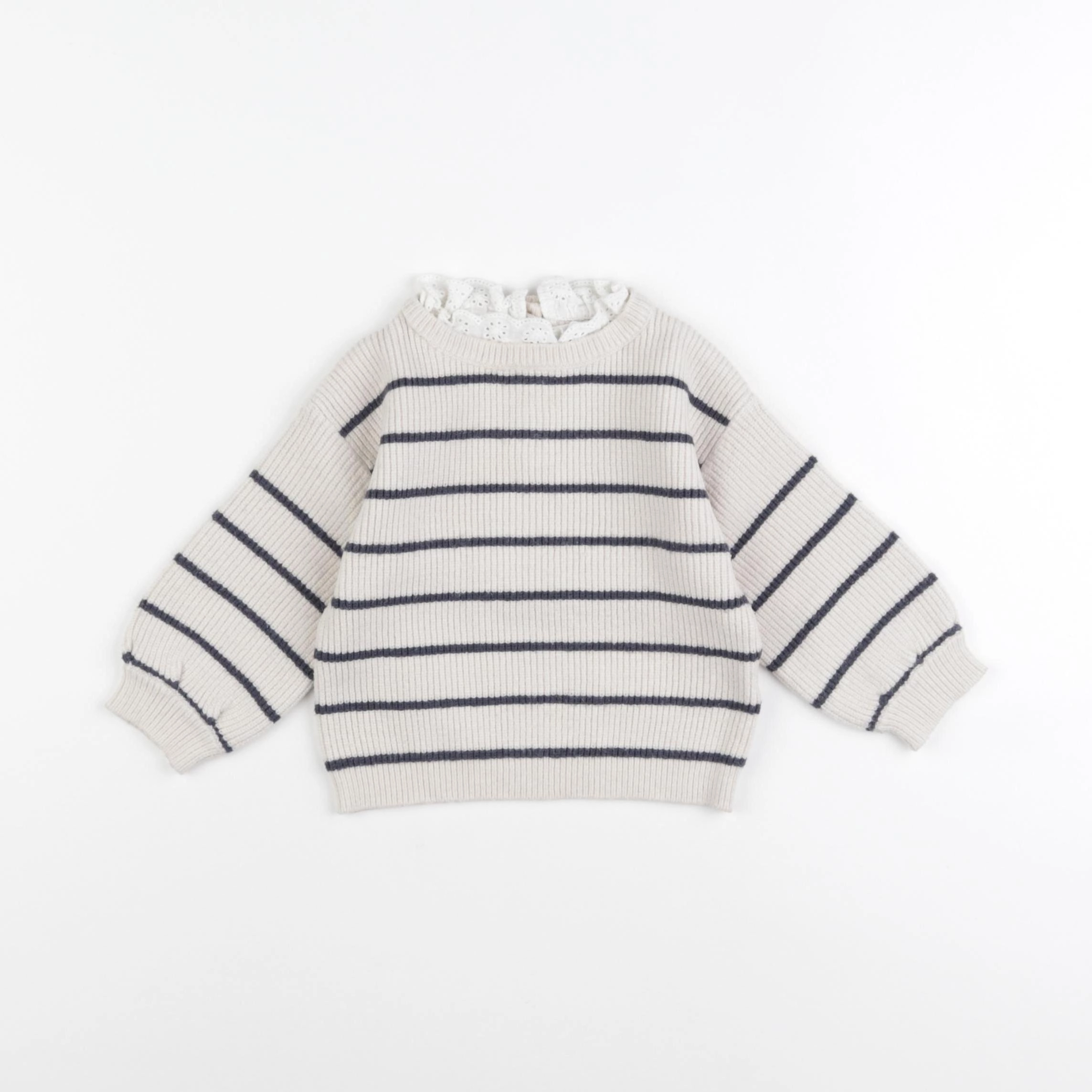 Vertbaudet - pull beige - 18 mois