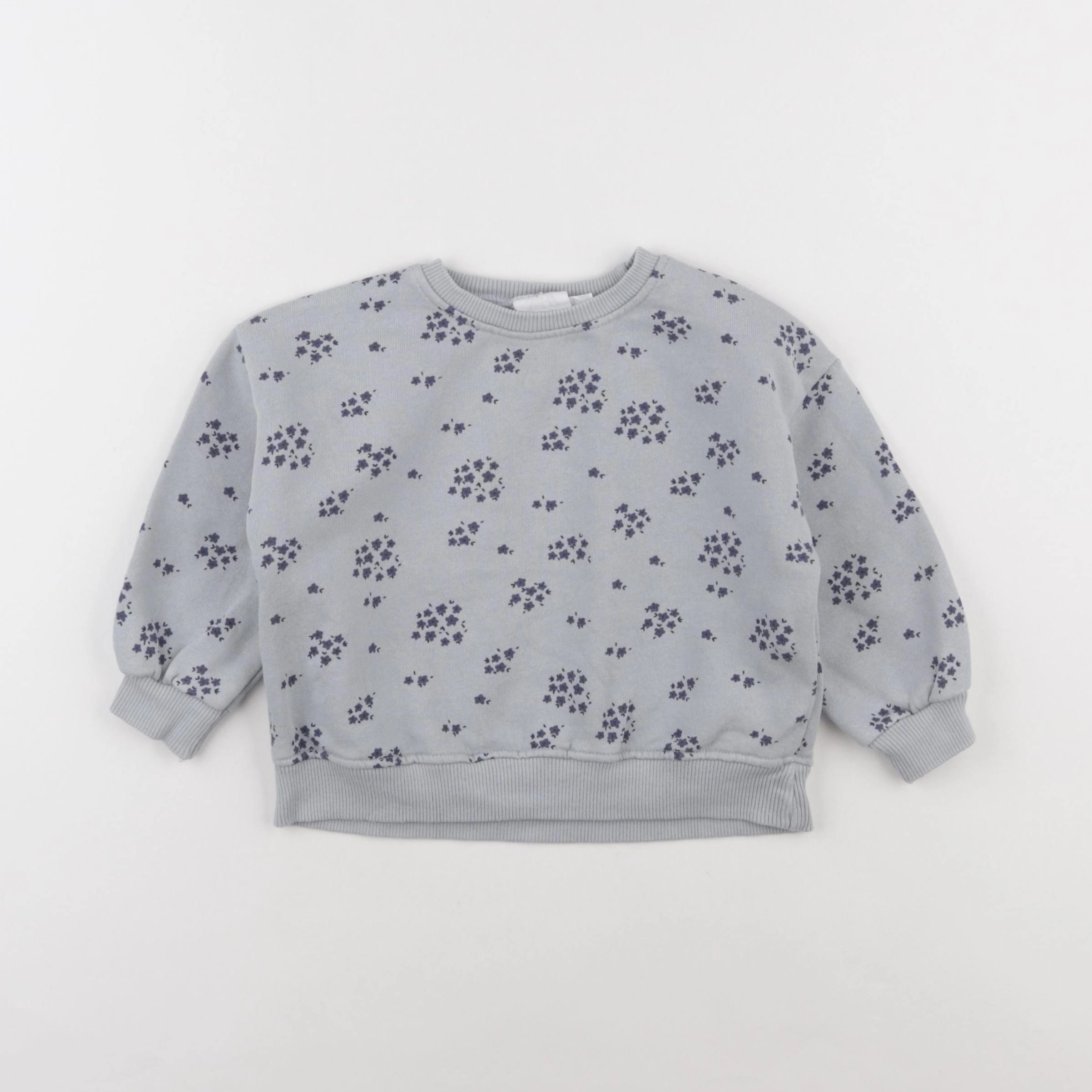 Zara - sweat bleu - 12/18 mois