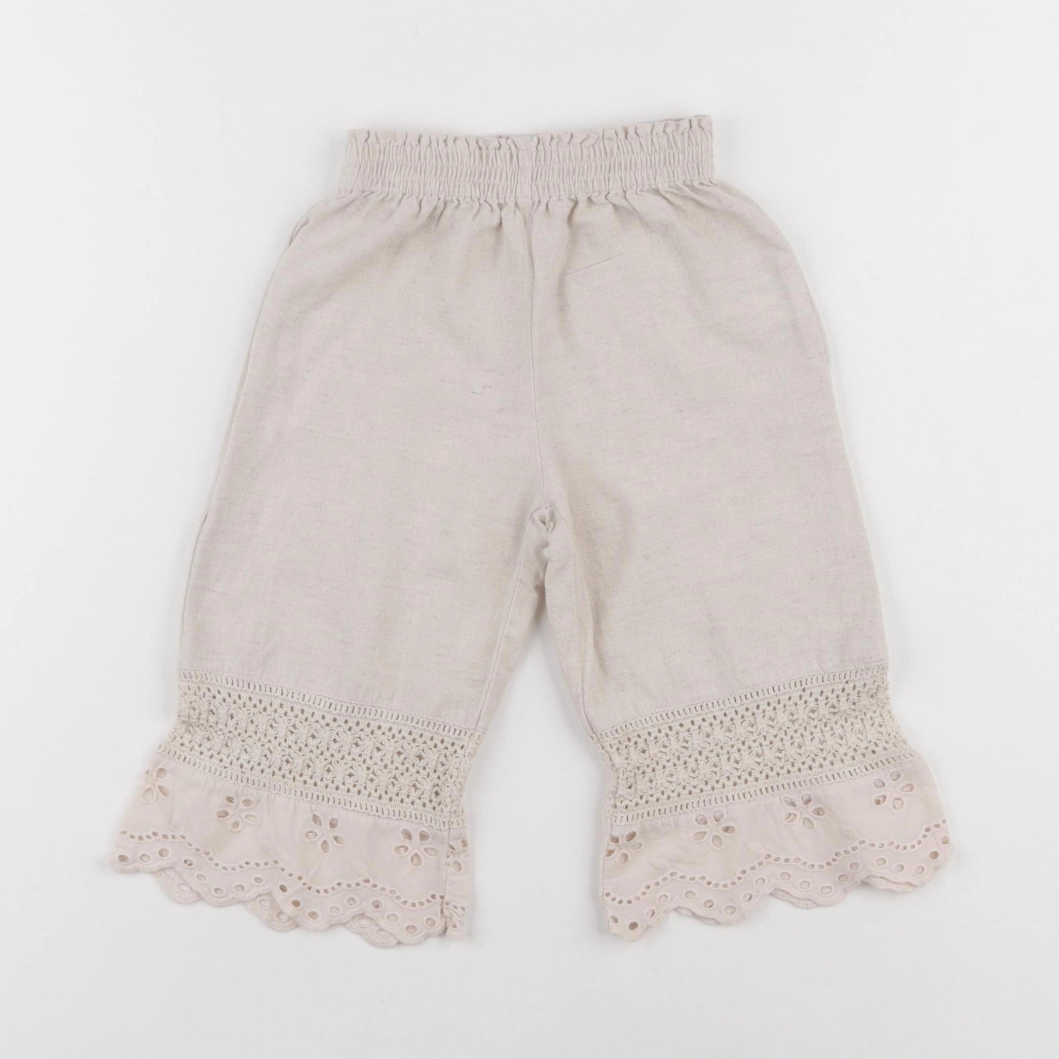 Zara - pantalon beige - 12/18 mois