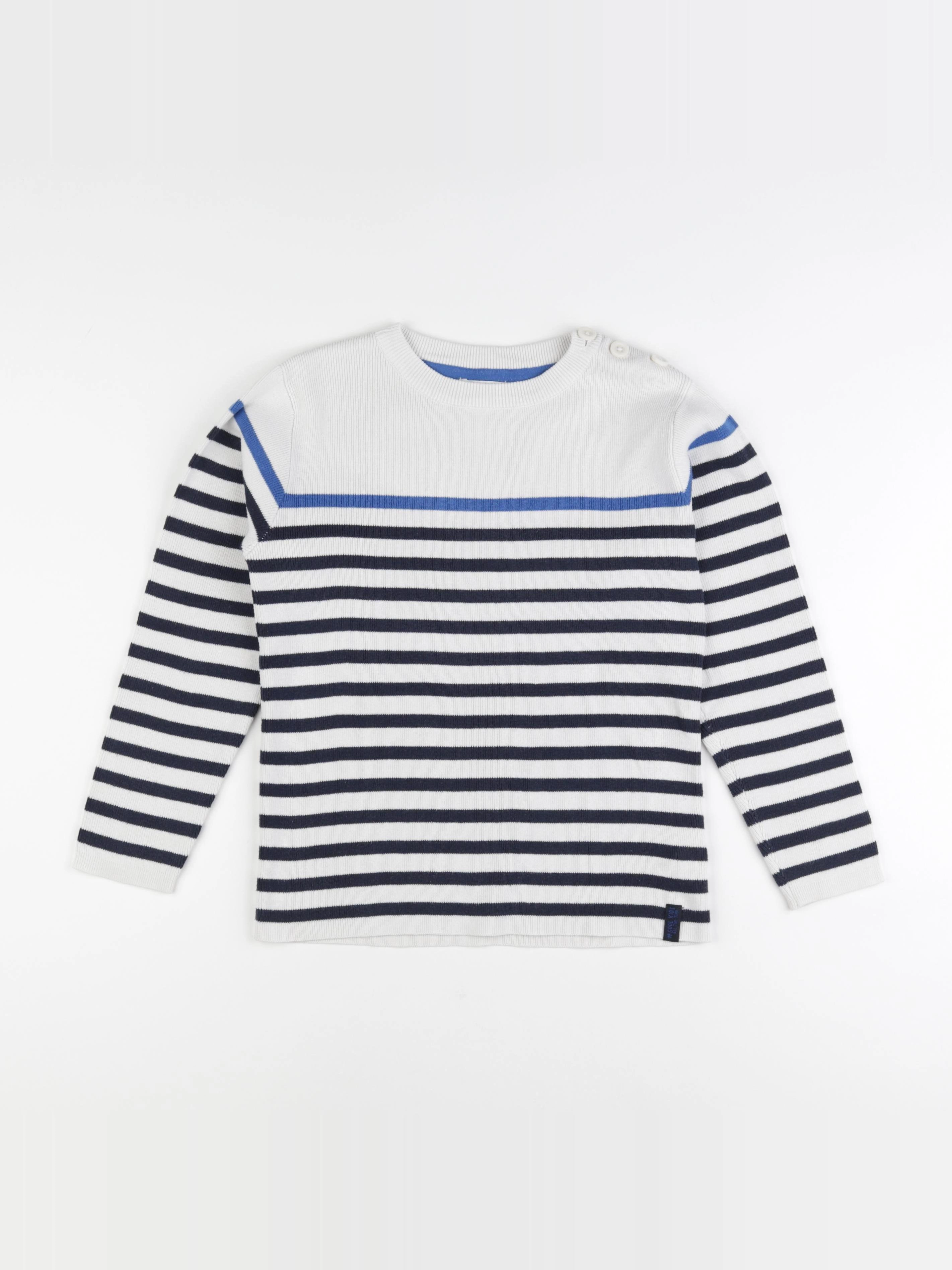 Vertbaudet - gilet blanc - 8 ans