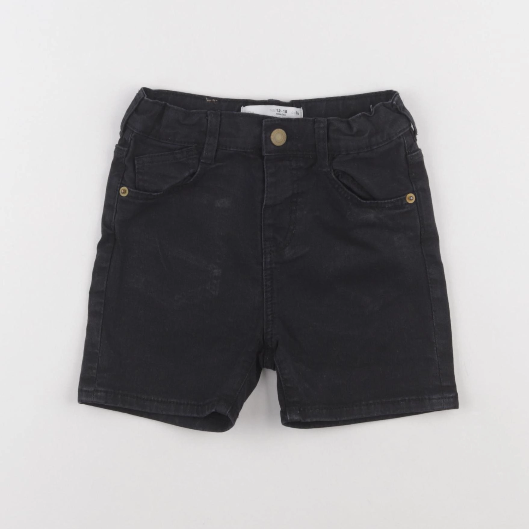 Zara - short noir - 12/18 mois