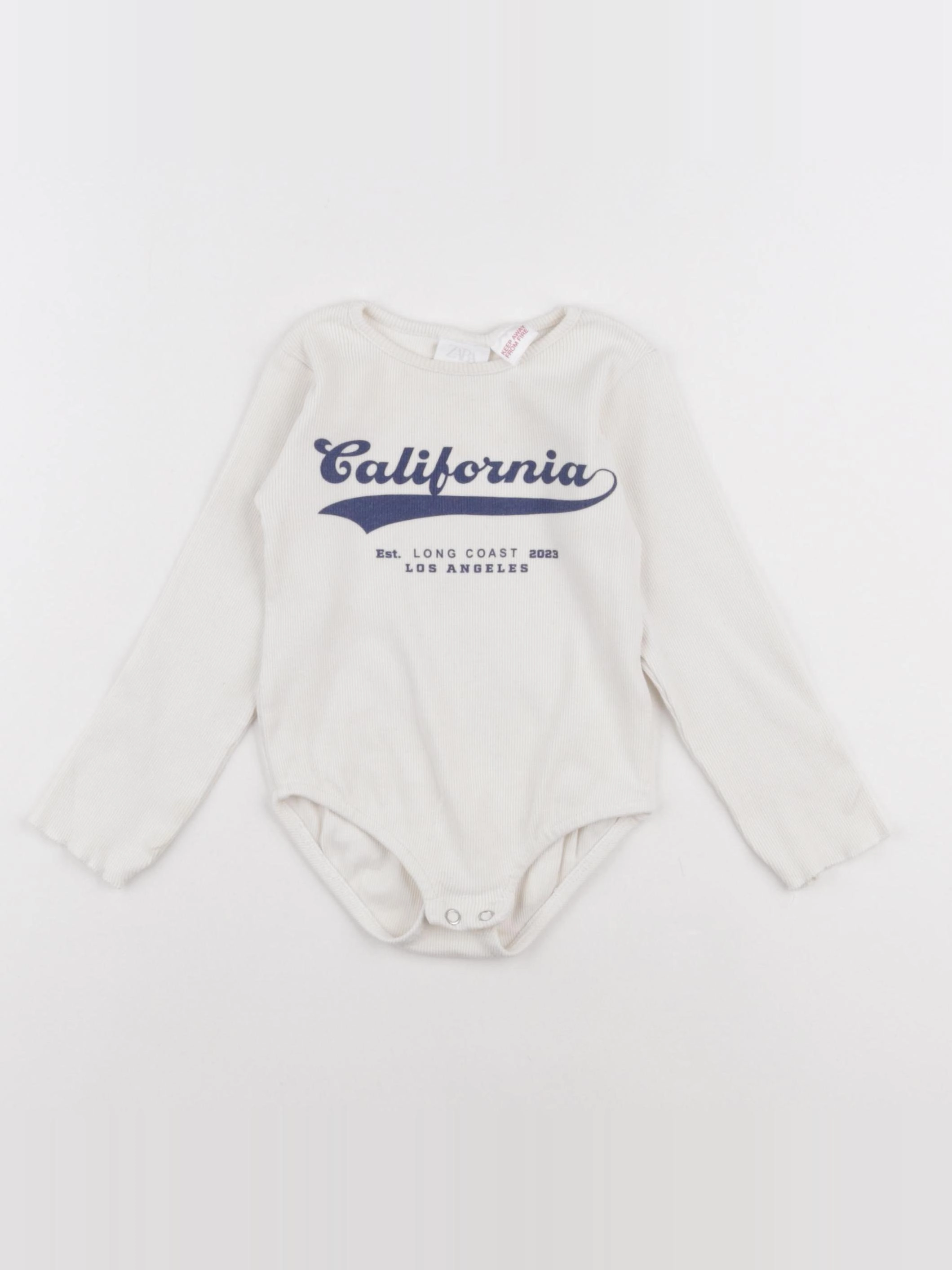 Zara - body beige - 2/3 ans