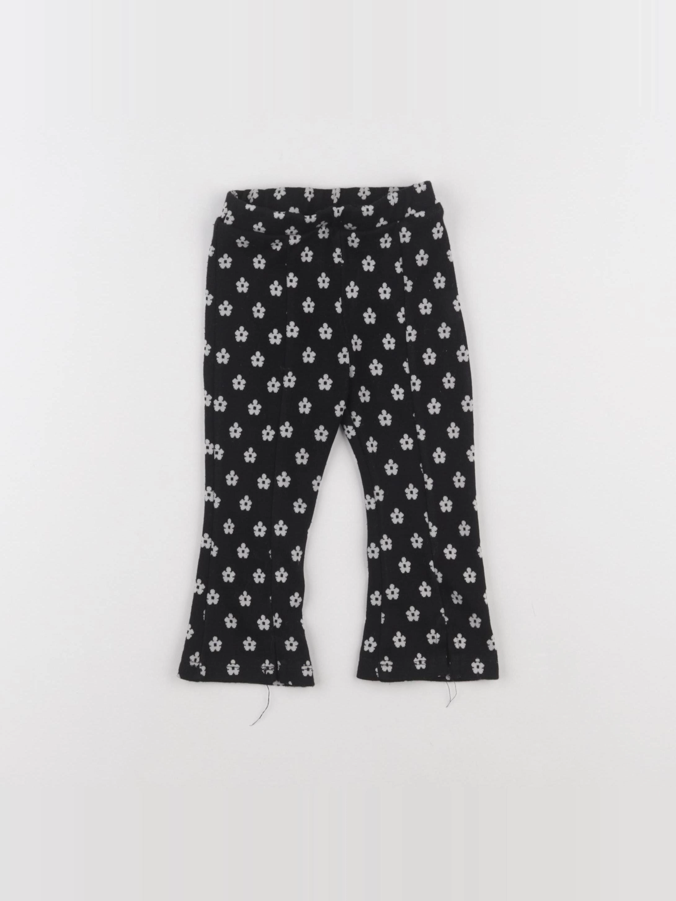 Zara - legging noir - 12/18 mois
