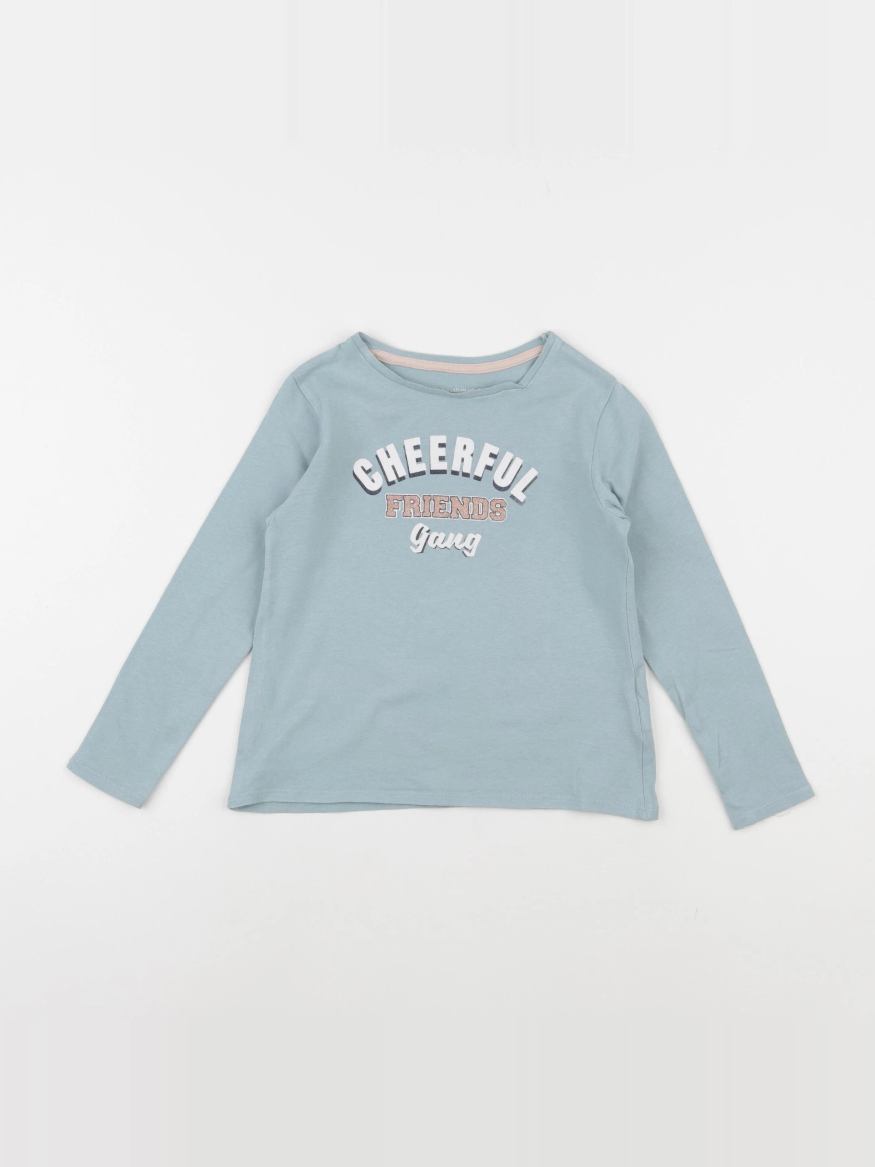 Vertbaudet - tee-shirt bleu - 5 ans