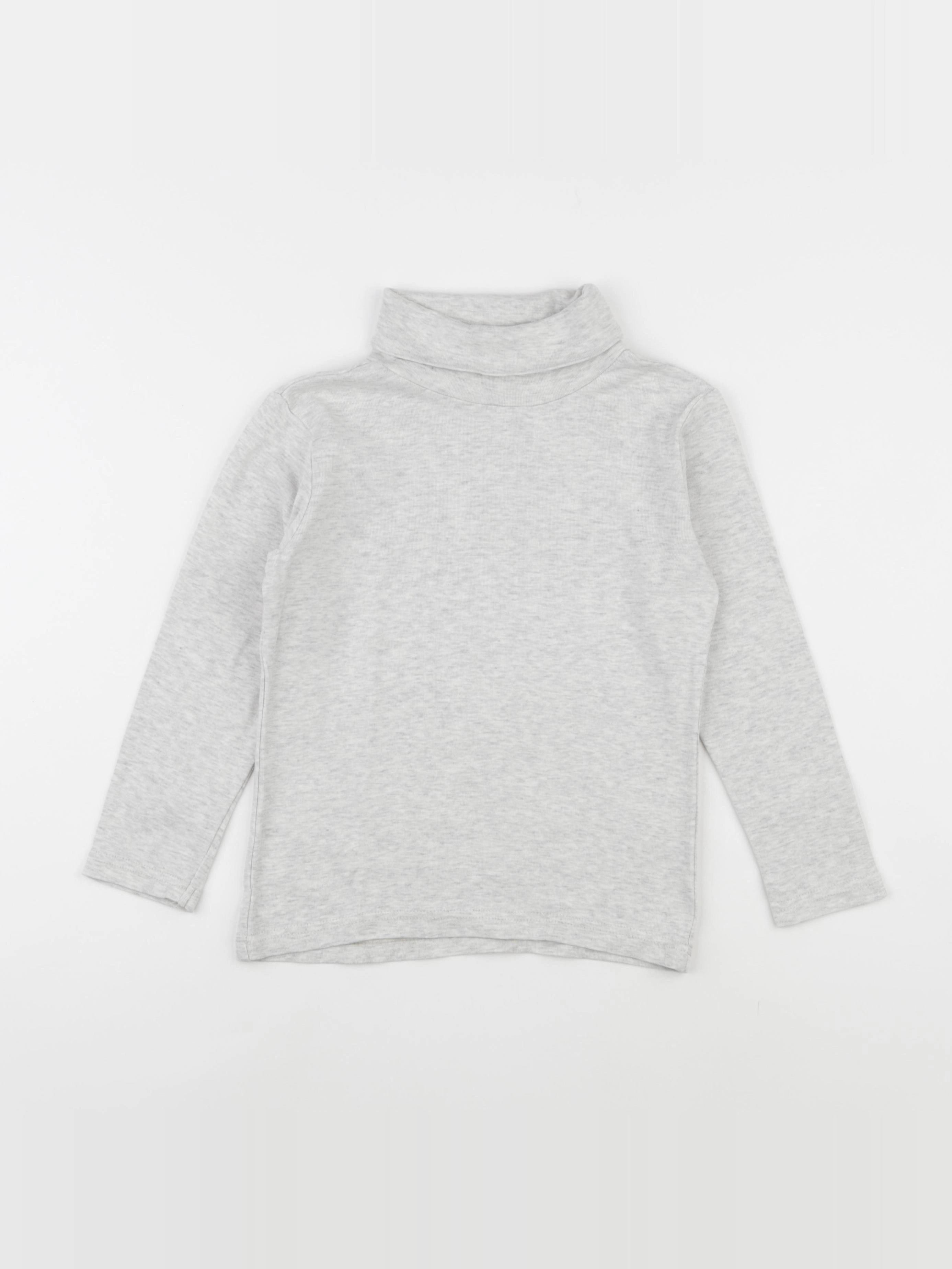 Vertbaudet - sous-pull gris - 8 ans