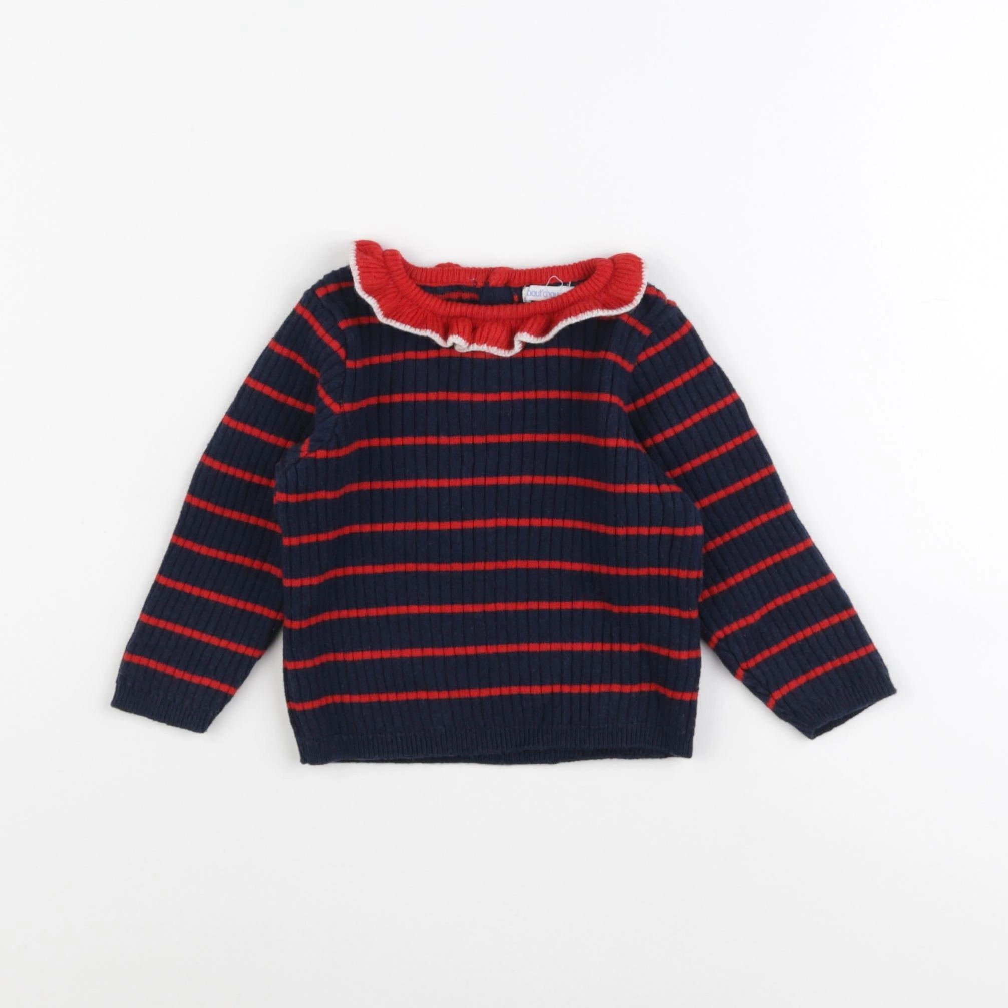 Boutchou - pull bleu - 9 mois