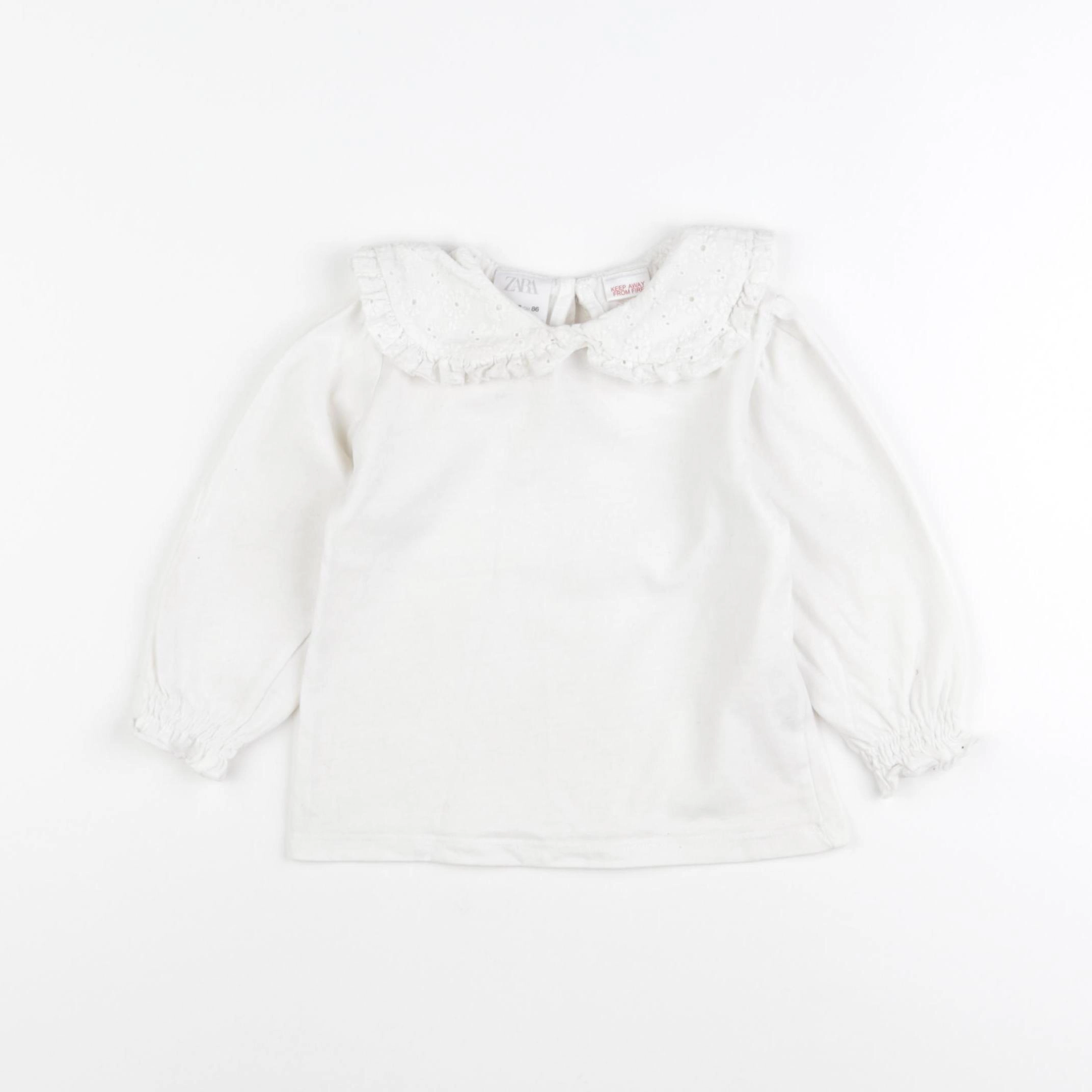Zara - tee-shirt beige - 12/18 mois