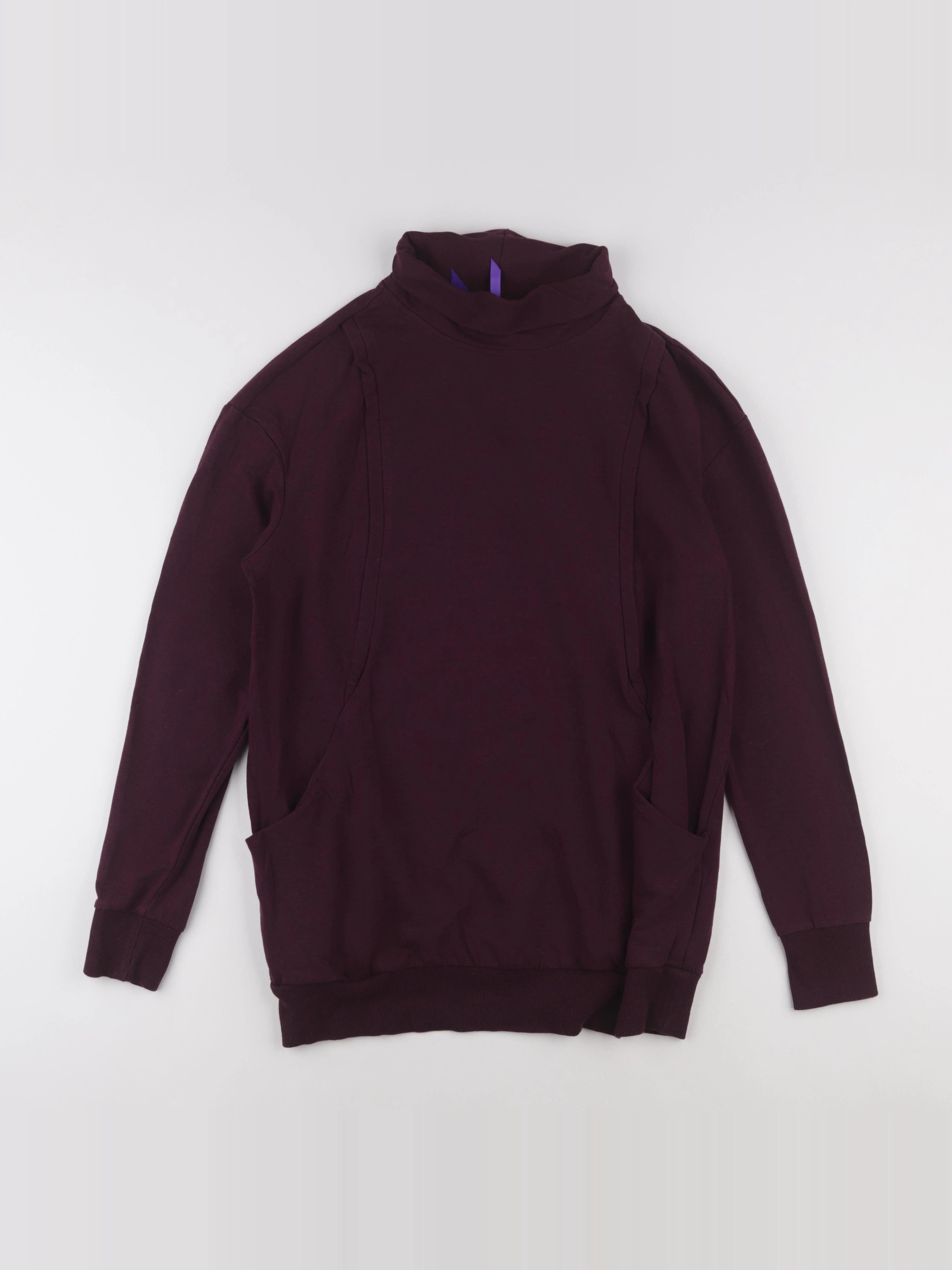 Seraphine - sweat allaitement, grossesse violet - s