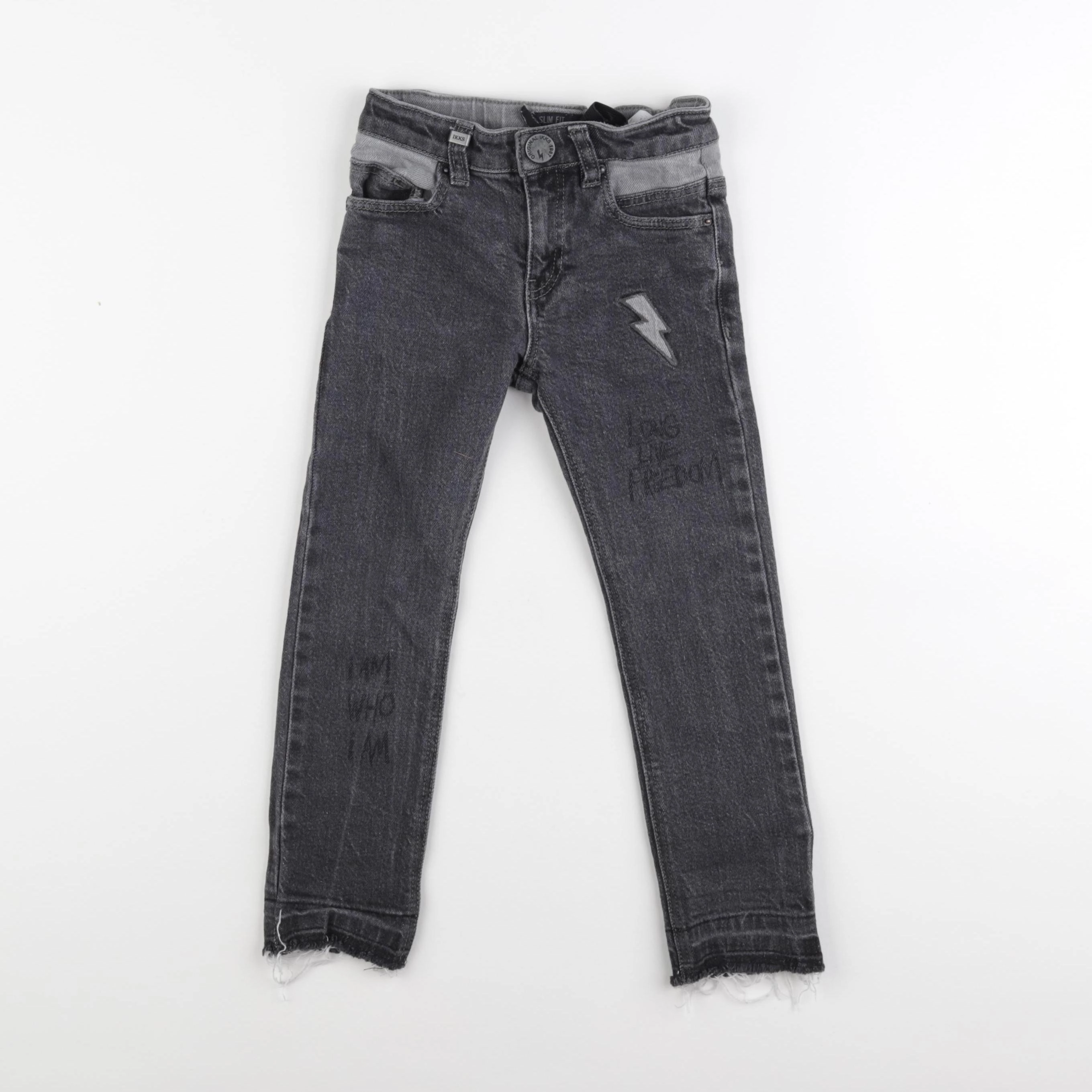 IKKS - jean gris - 4 ans