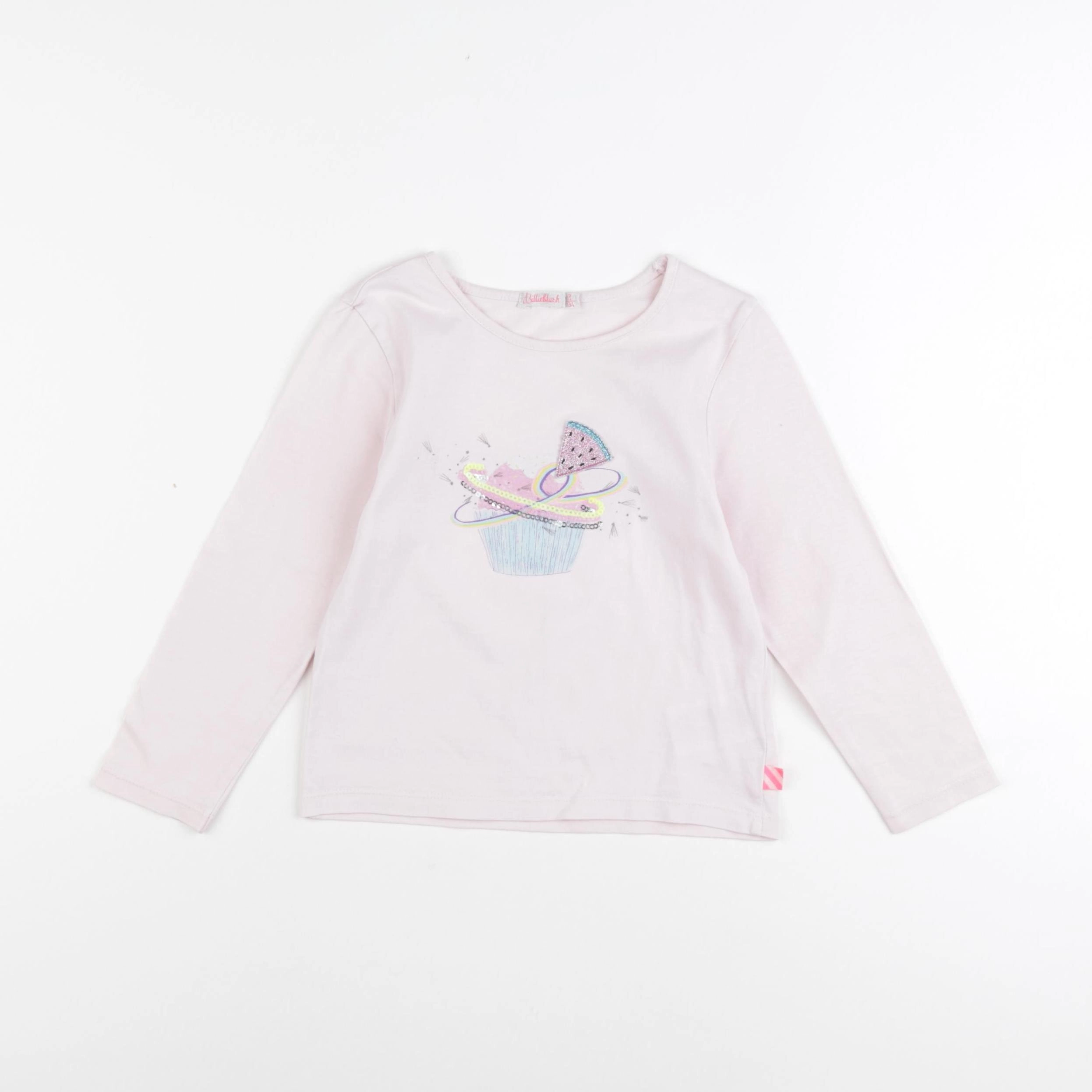 Billie Blush - tee-shirt rose - 3 ans