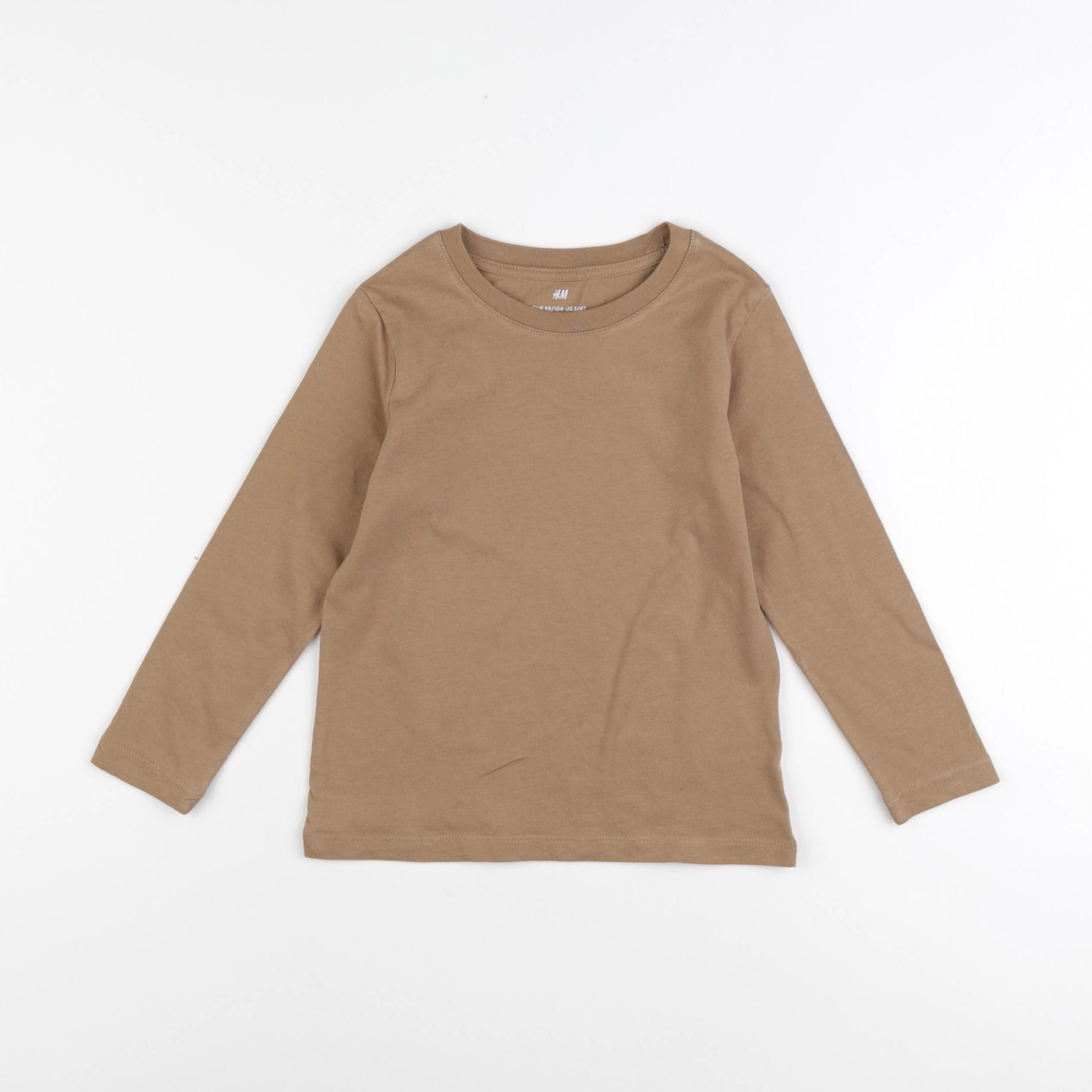 H&M - tee-shirt beige - 2/4 ans