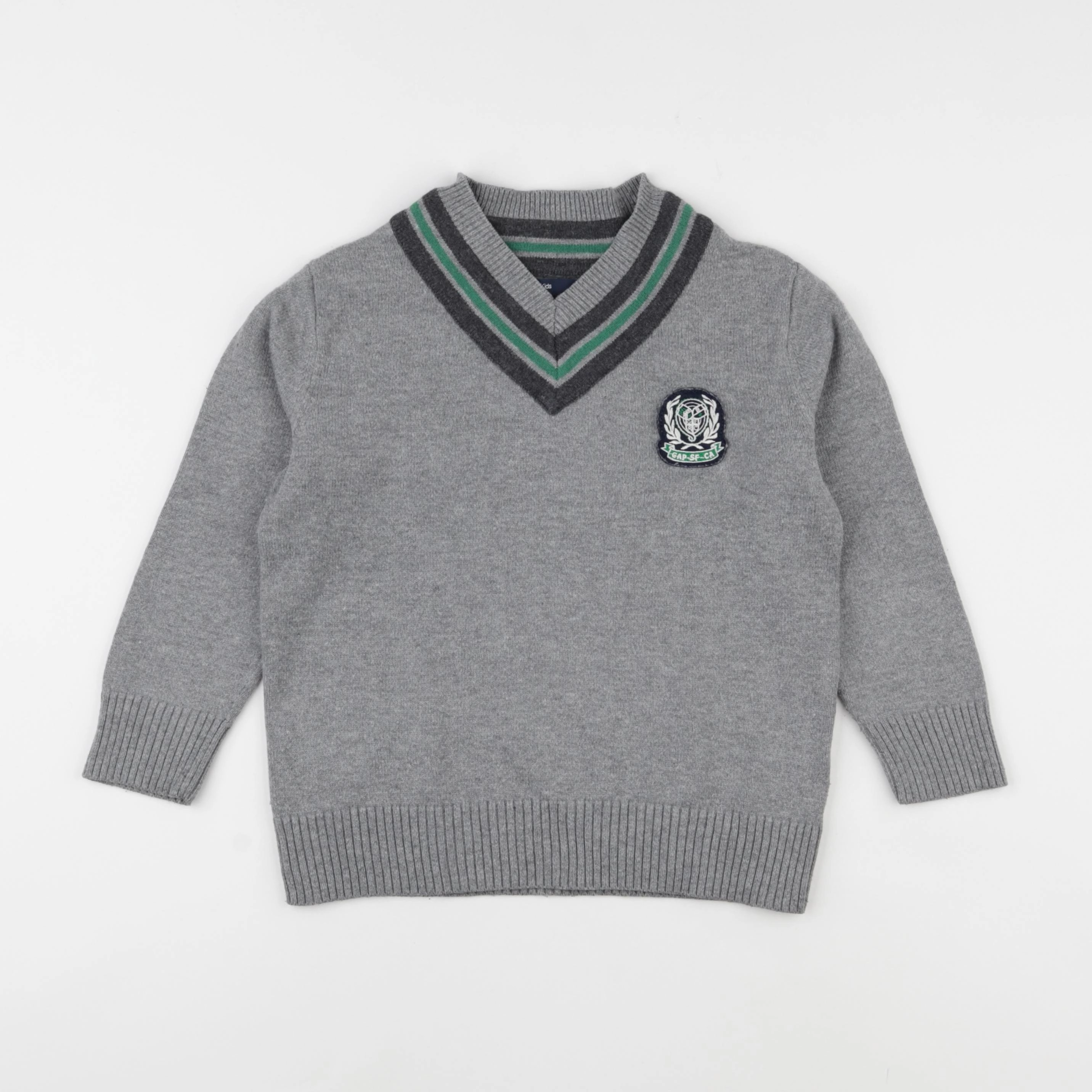 GAP - pull gris - 4/5 ans