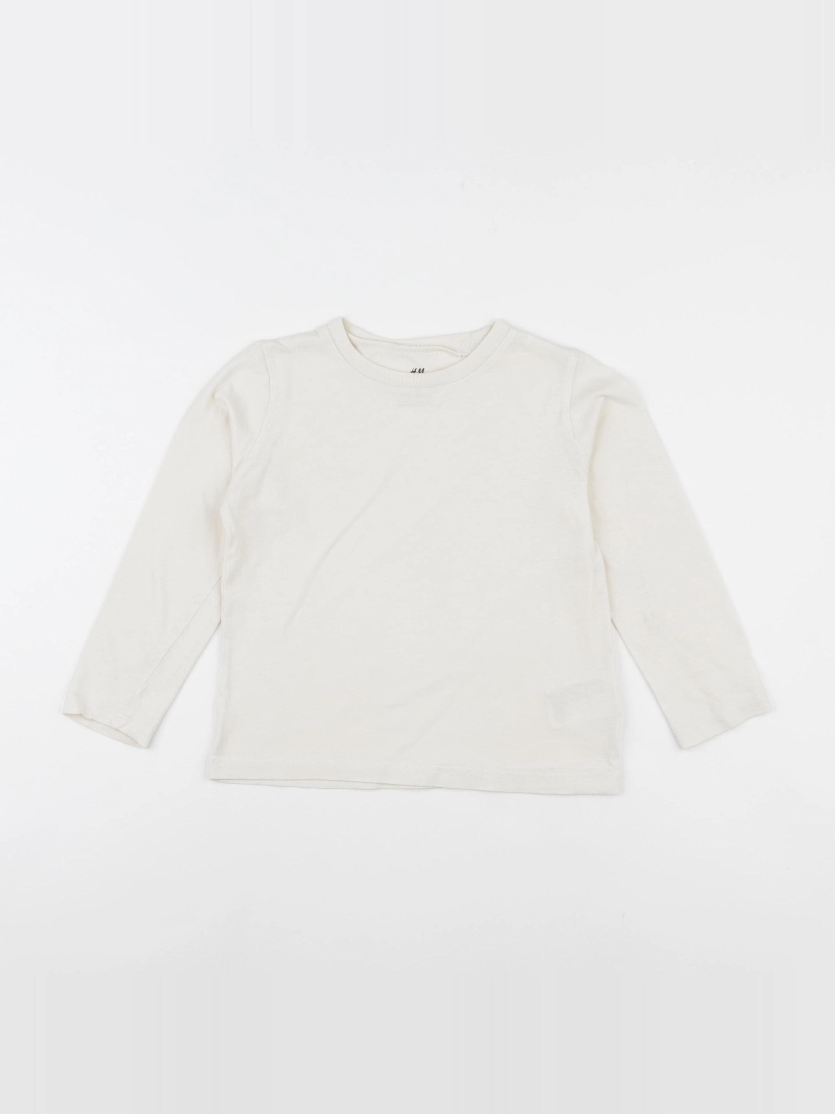 H&M - tee-shirt beige - 4/6 ans