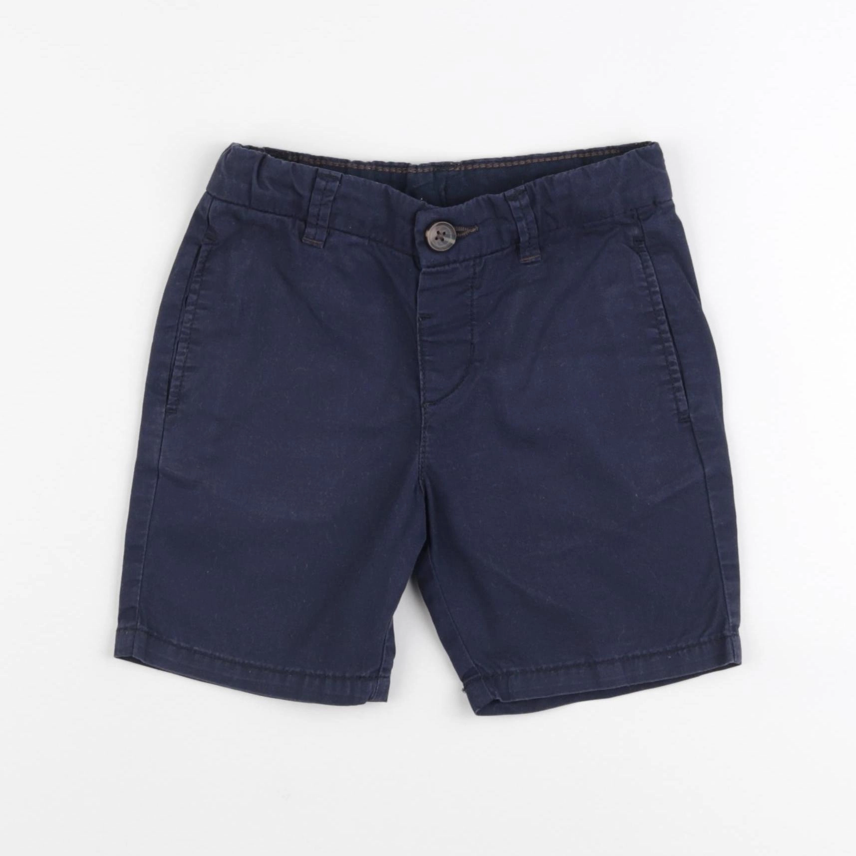 H&M - short bleu - 3/4 ans