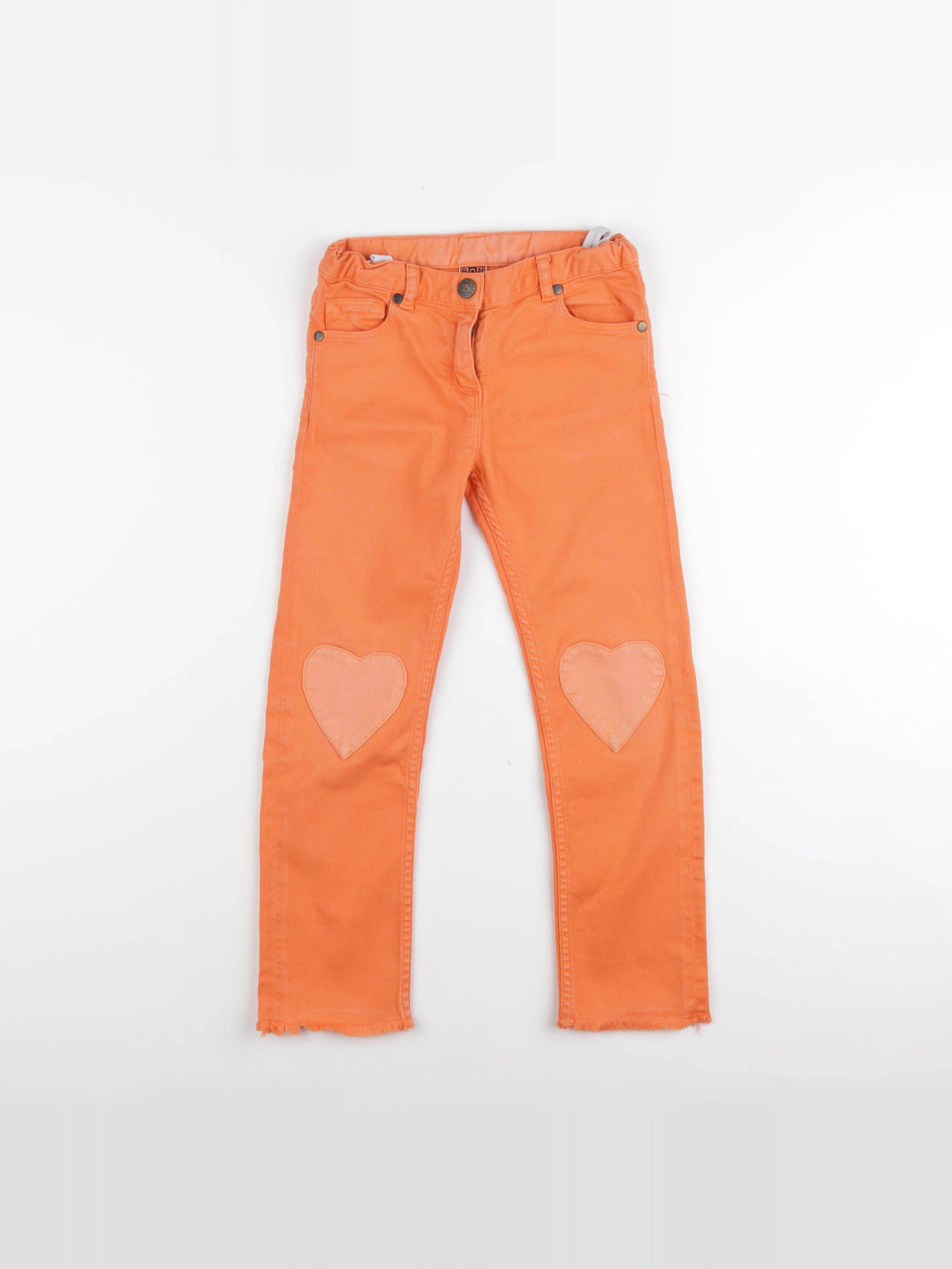 Bonton - jean orange - 6 ans