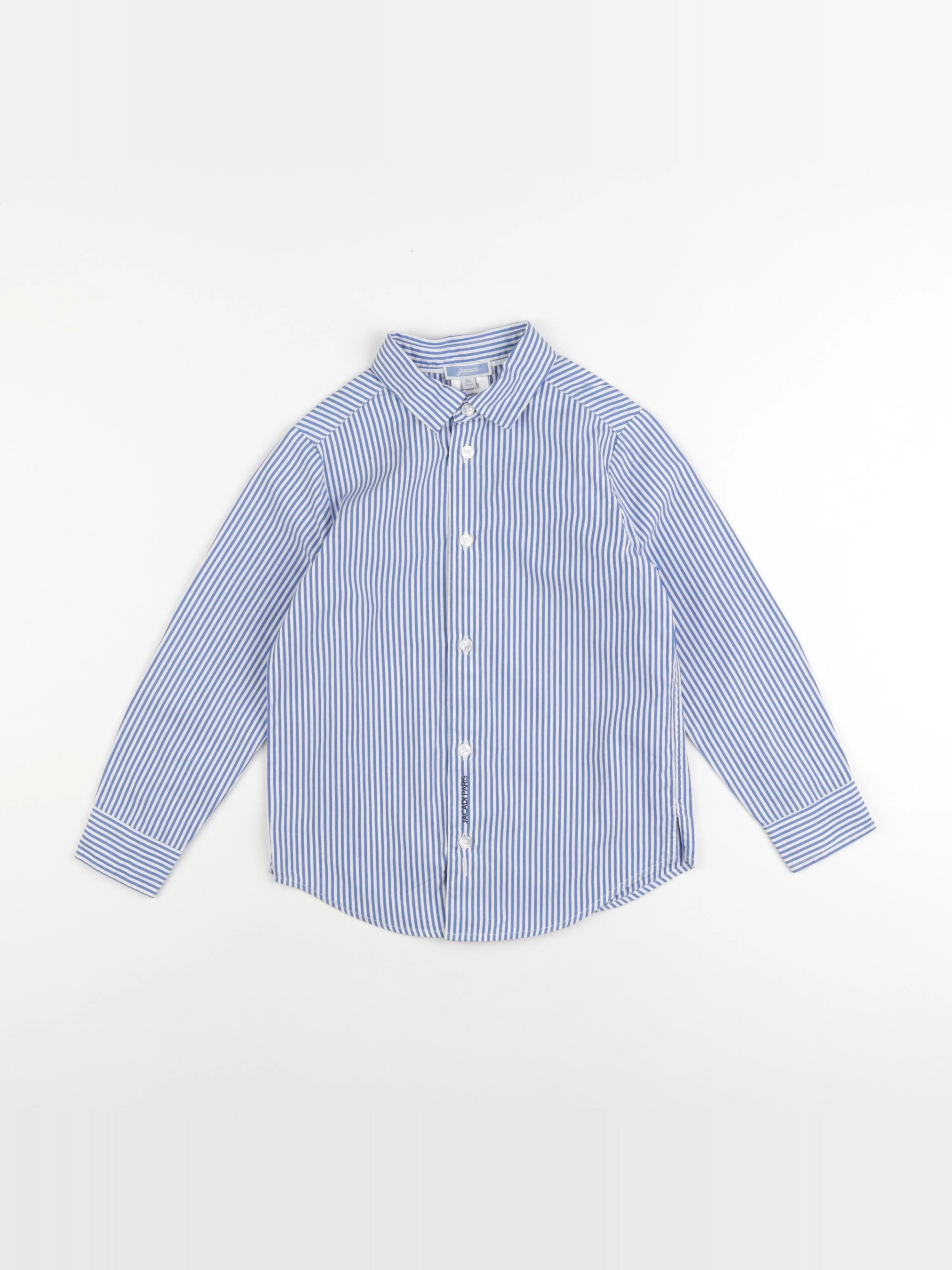 Jacadi - chemise blanc, bleu - 6 ans