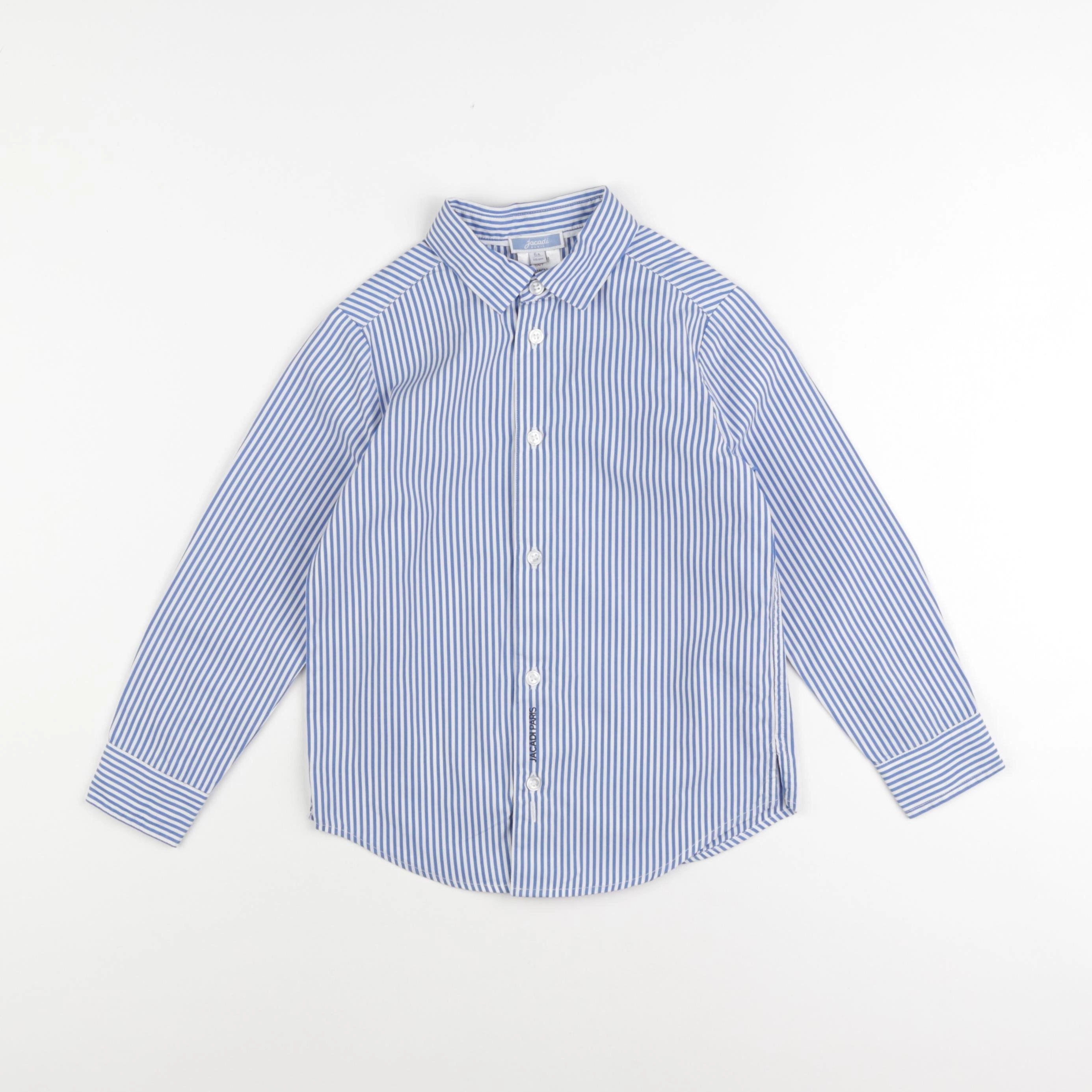 Jacadi - chemise blanc, bleu - 6 ans