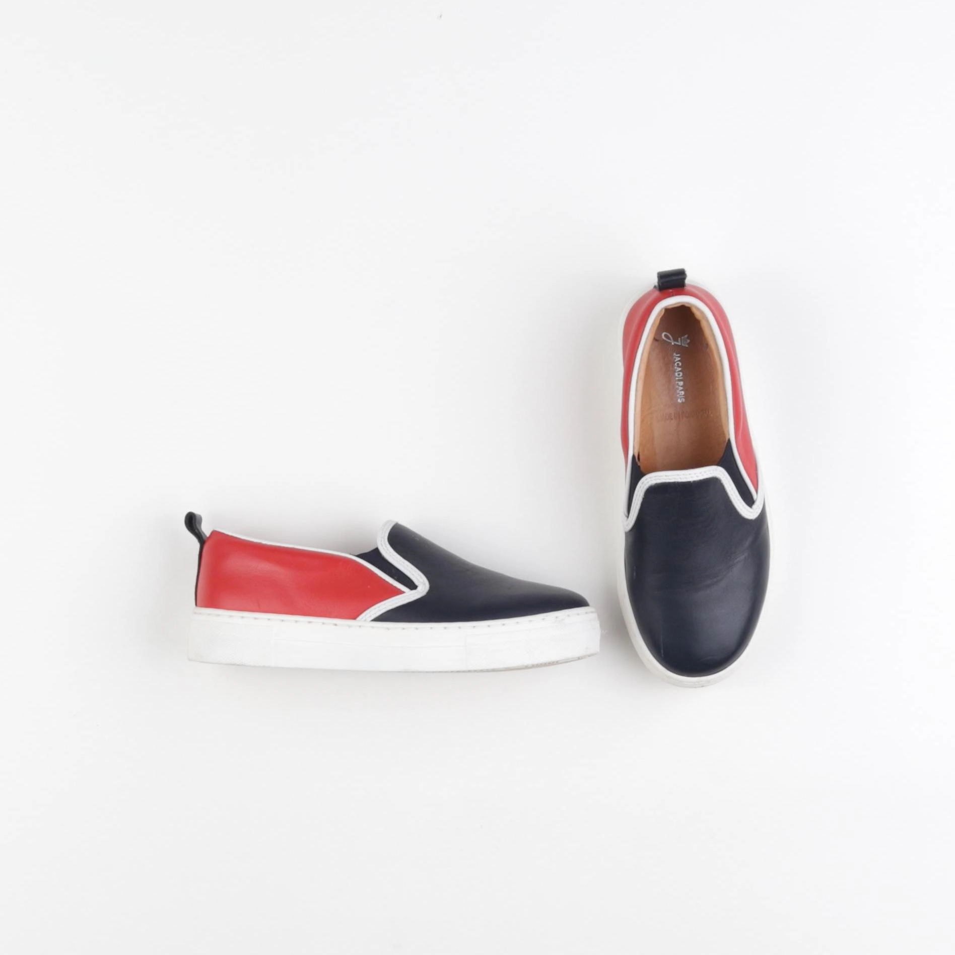 Jacadi - tennis élastiqué bleu - pointure 32