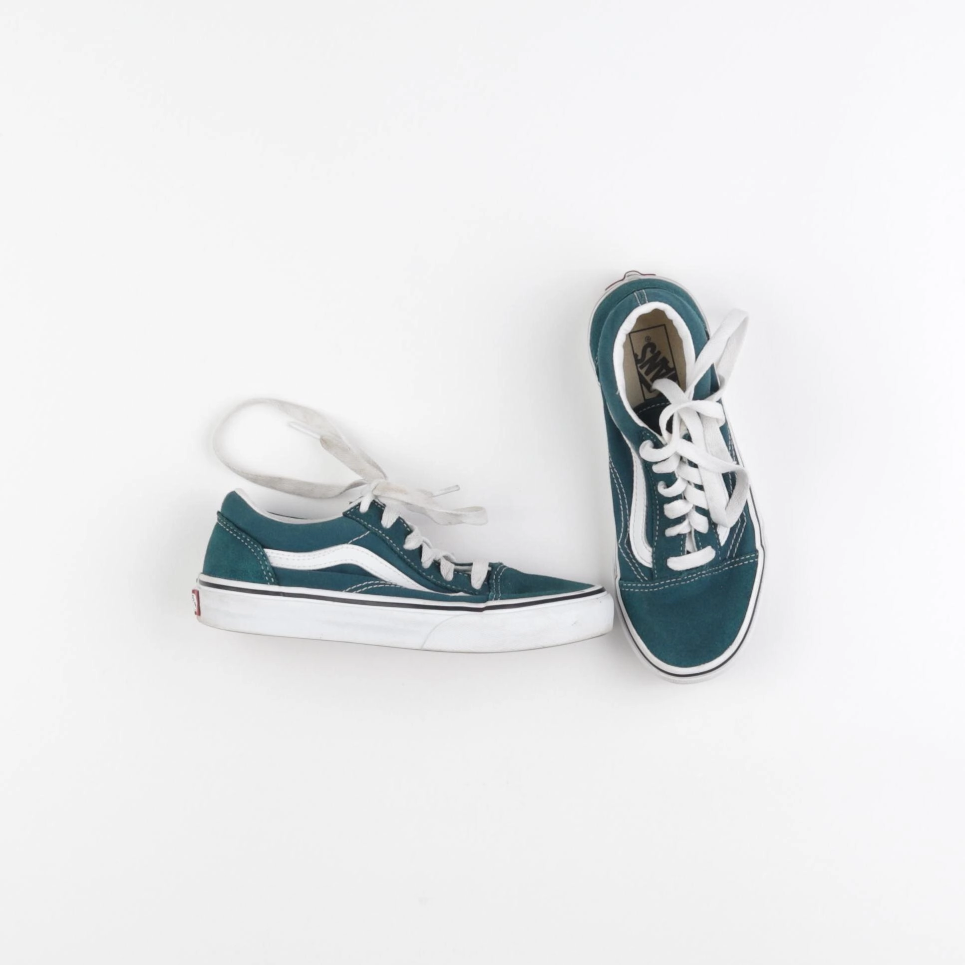 Vans - tennis à scratch/ lacets vert - pointure 32