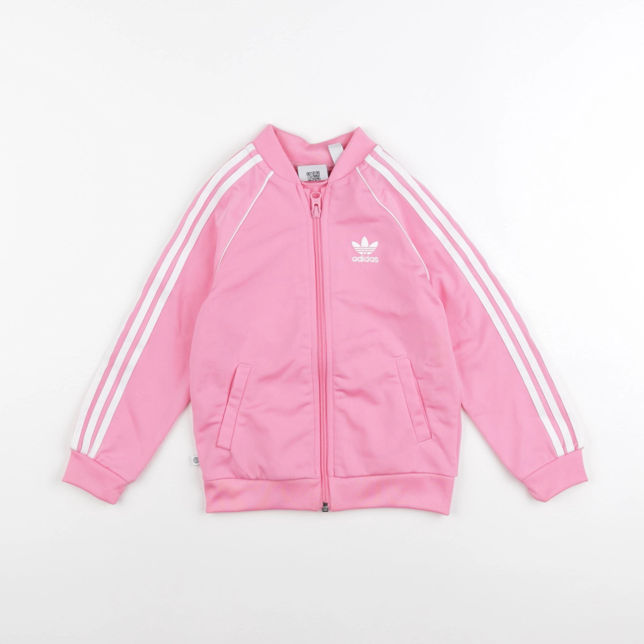 Adidas - sweat rose - 3/4 ans
