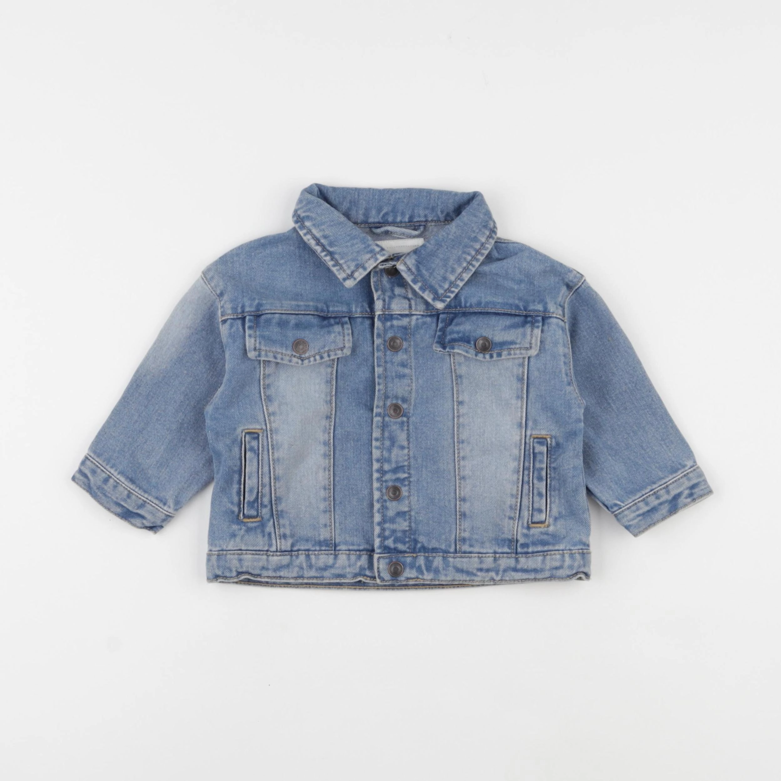 Vertbaudet - veste bleu - 9 mois