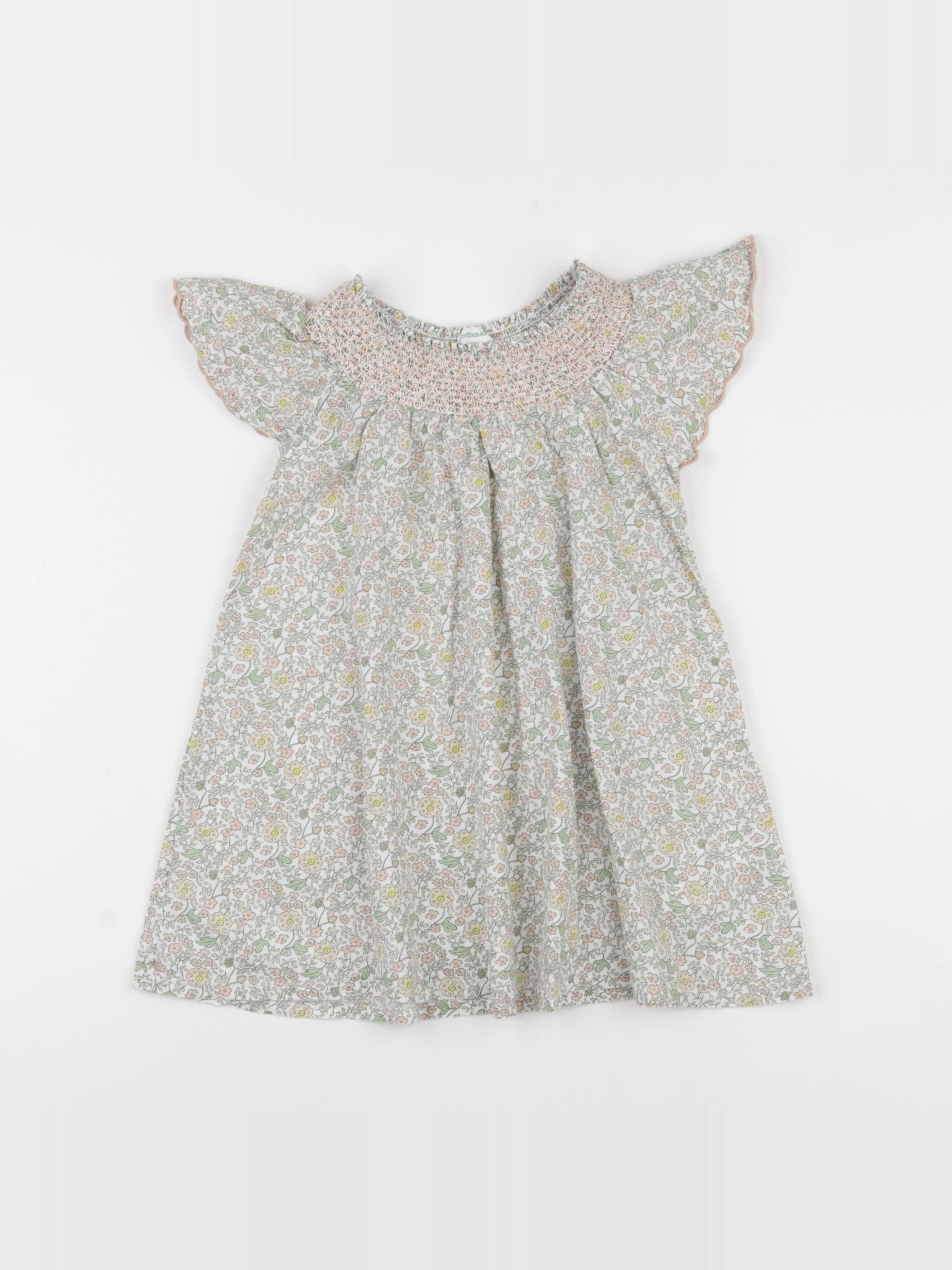 Vertbaudet - robe multicolore - 7 ans