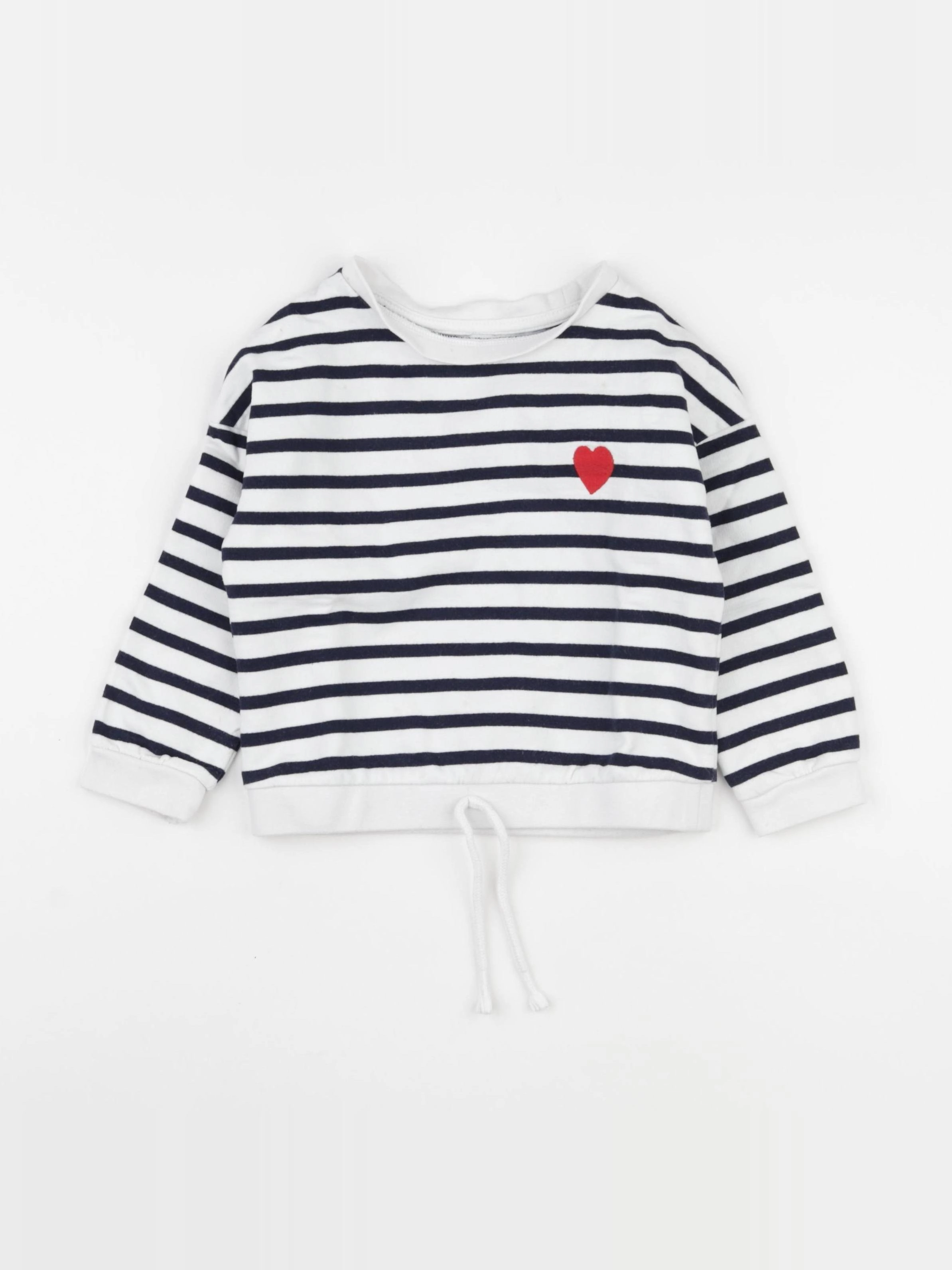 La Redoute - sweat blanc, bleu - 4 ans