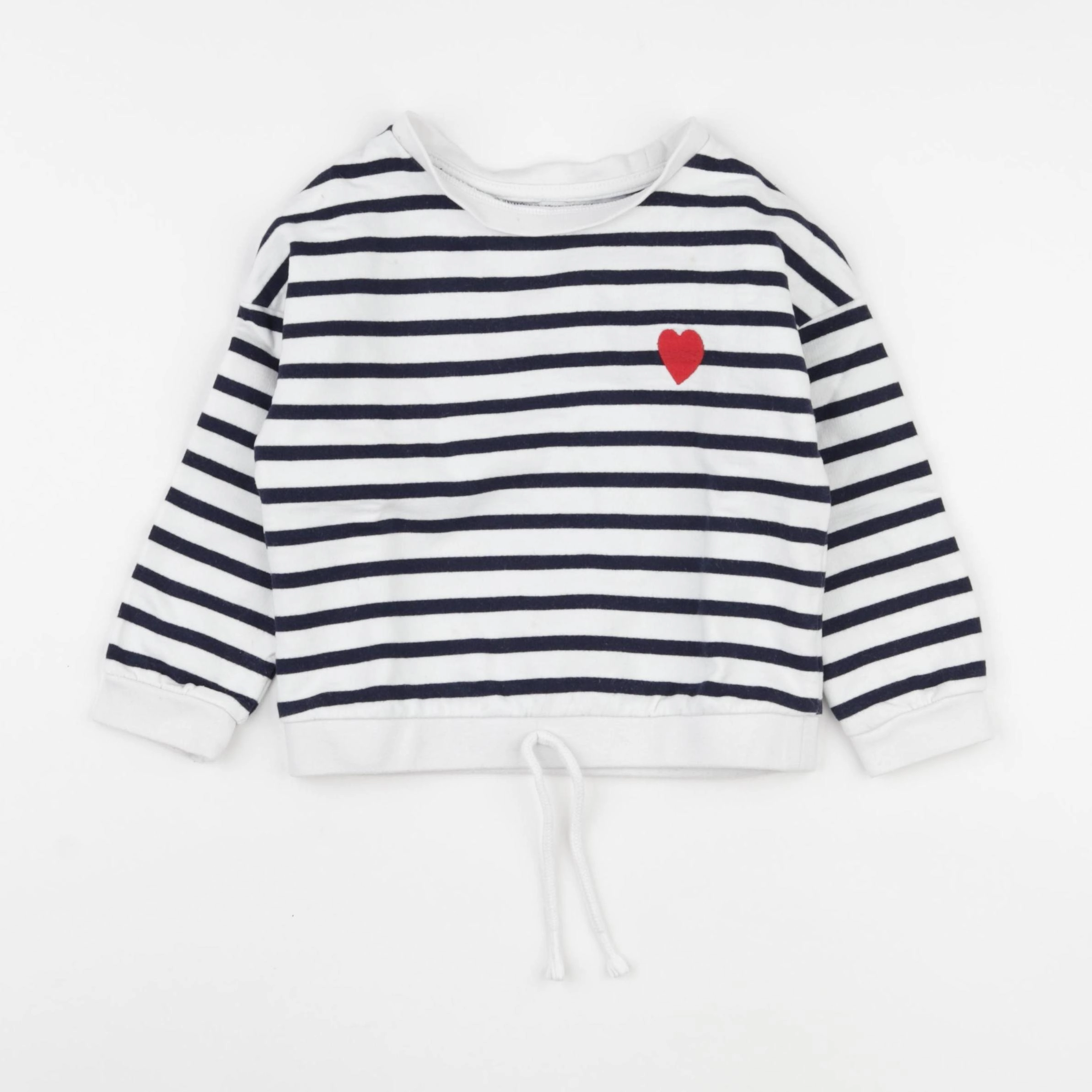 La Redoute - sweat blanc, bleu - 4 ans