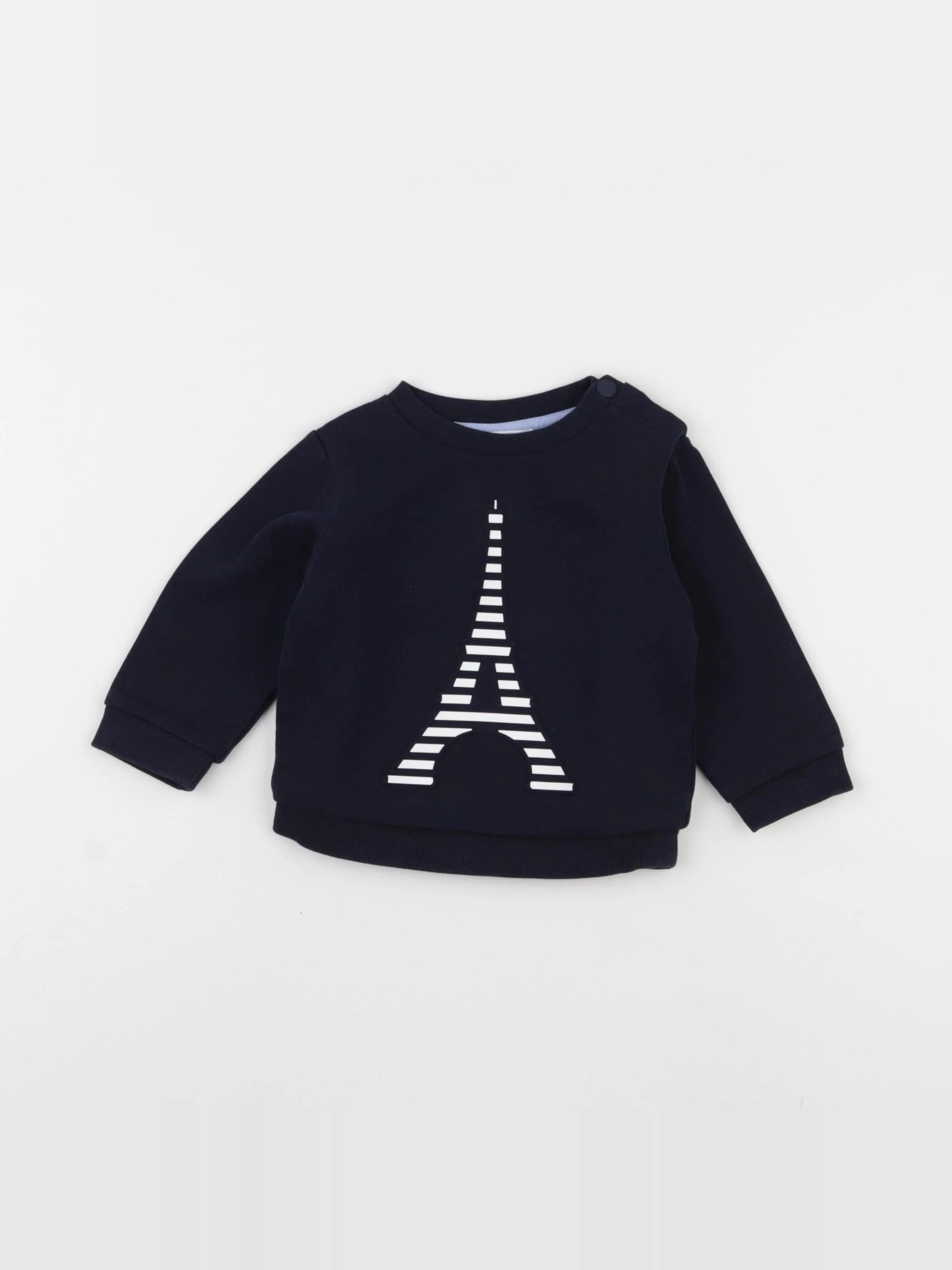 Jacadi - sweat bleu - 12 mois
