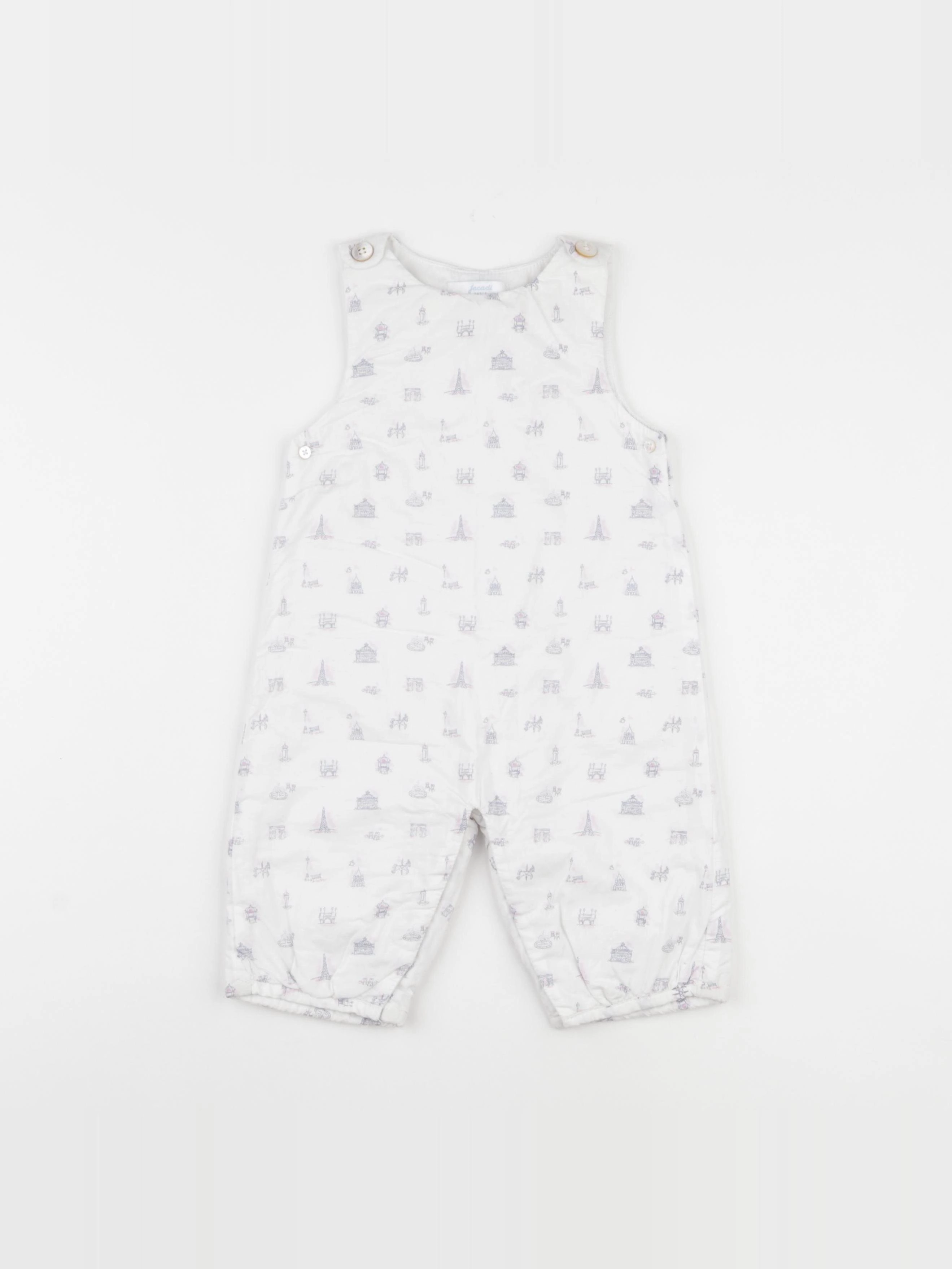 Jacadi - combinaison blanc - 6 mois