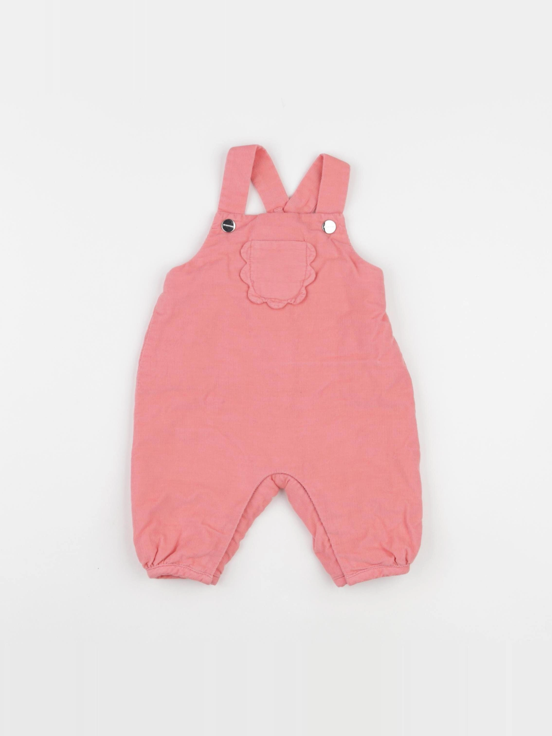 Jacadi - salopette rose - 3 mois