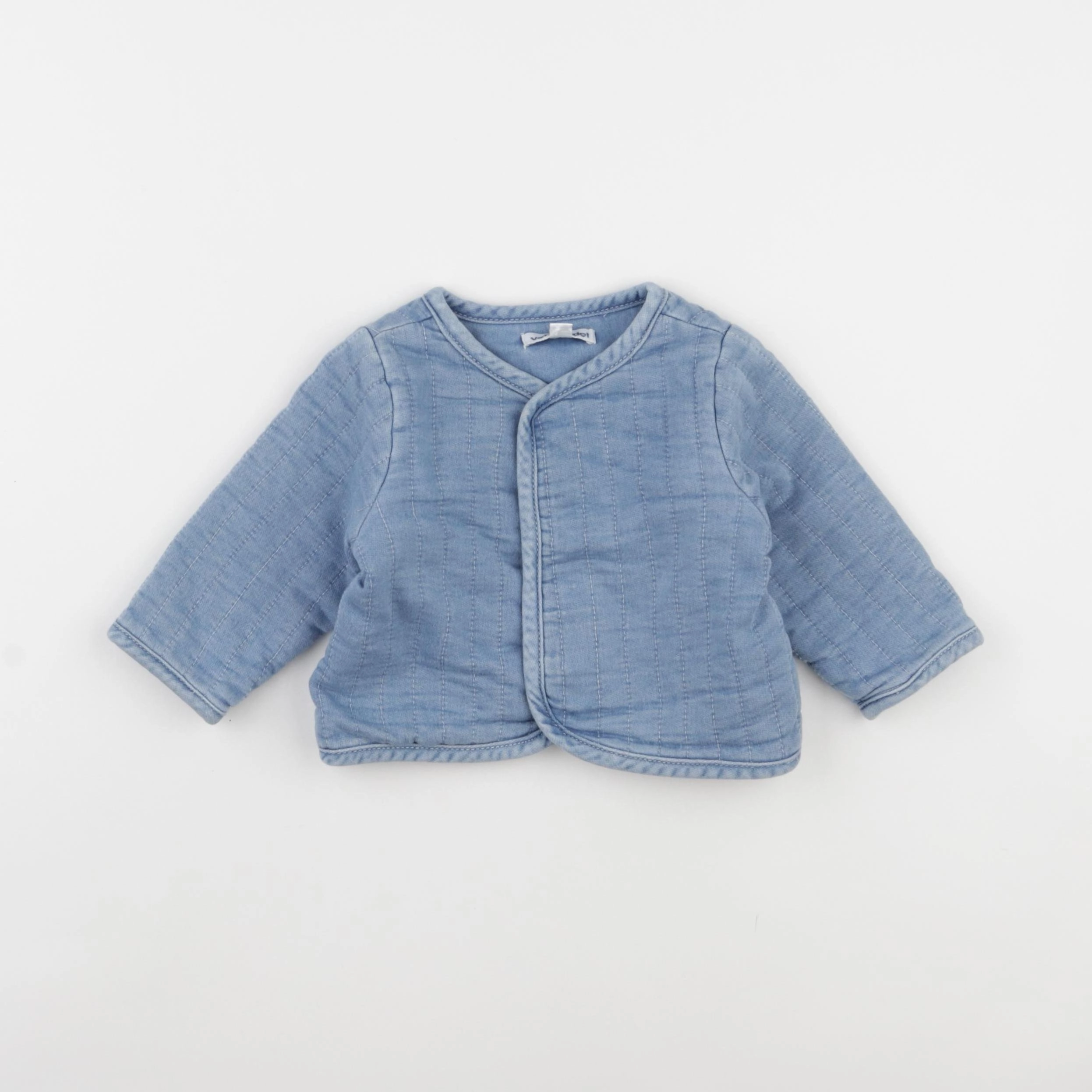 Vertbaudet - sweat bleu - 6 mois