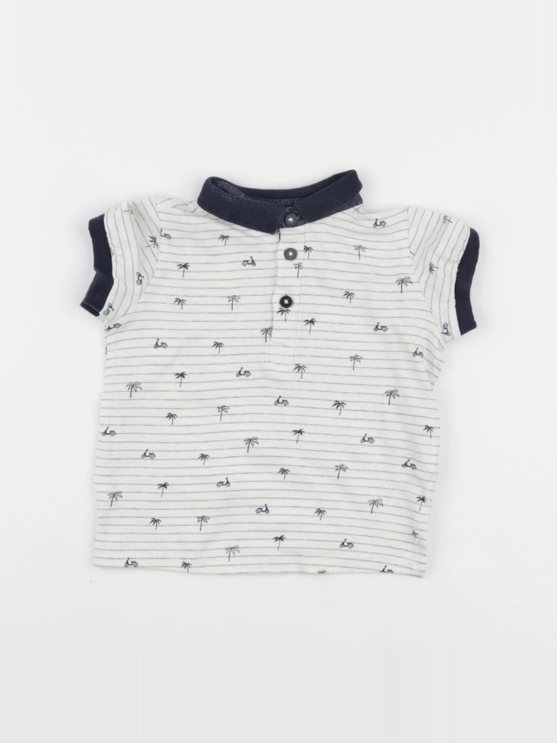 Tape à l'oeil - polo bleu - 18 mois