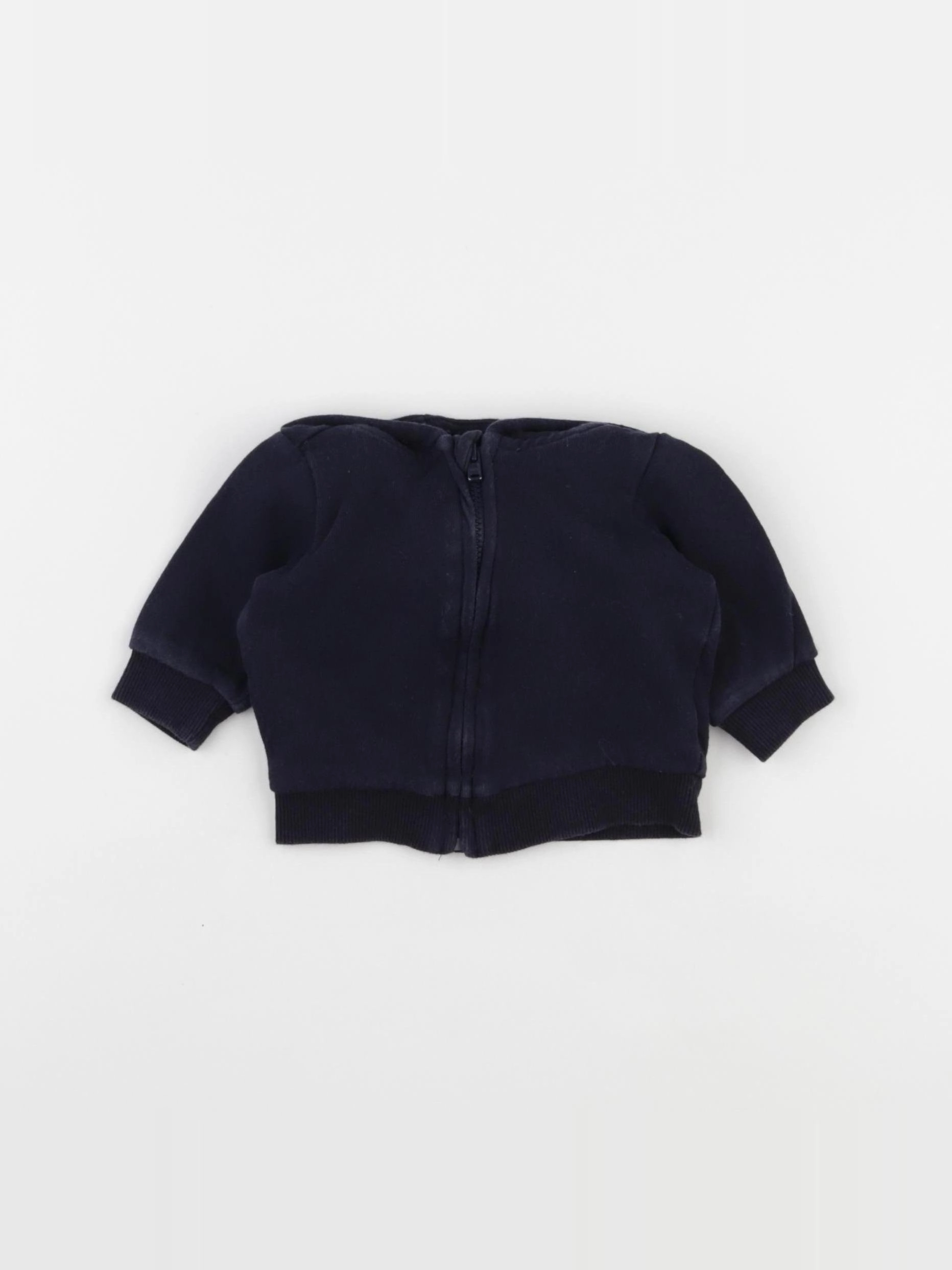 H&M - sweat bleu - 0/1 mois
