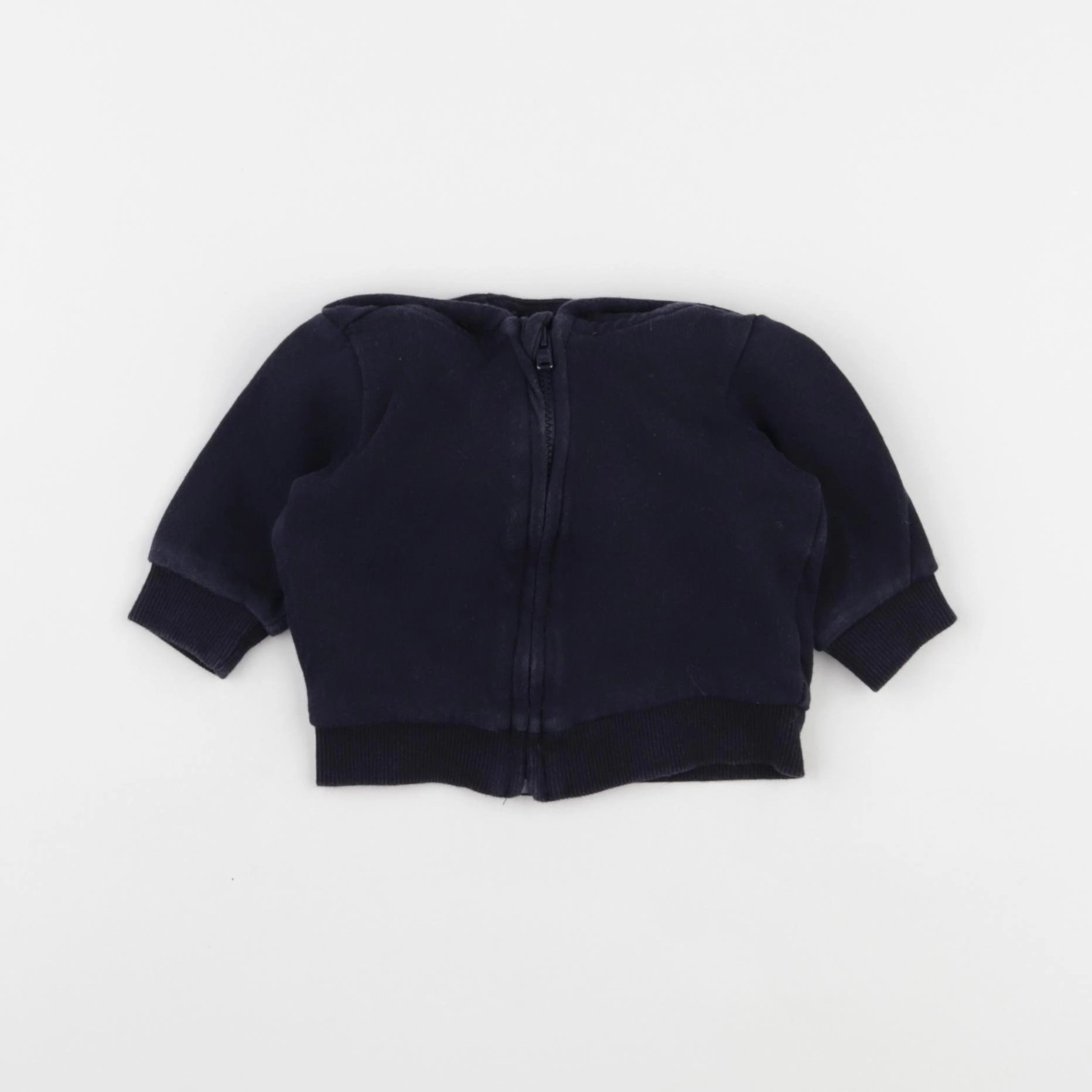 H&M - sweat bleu - 0/1 mois