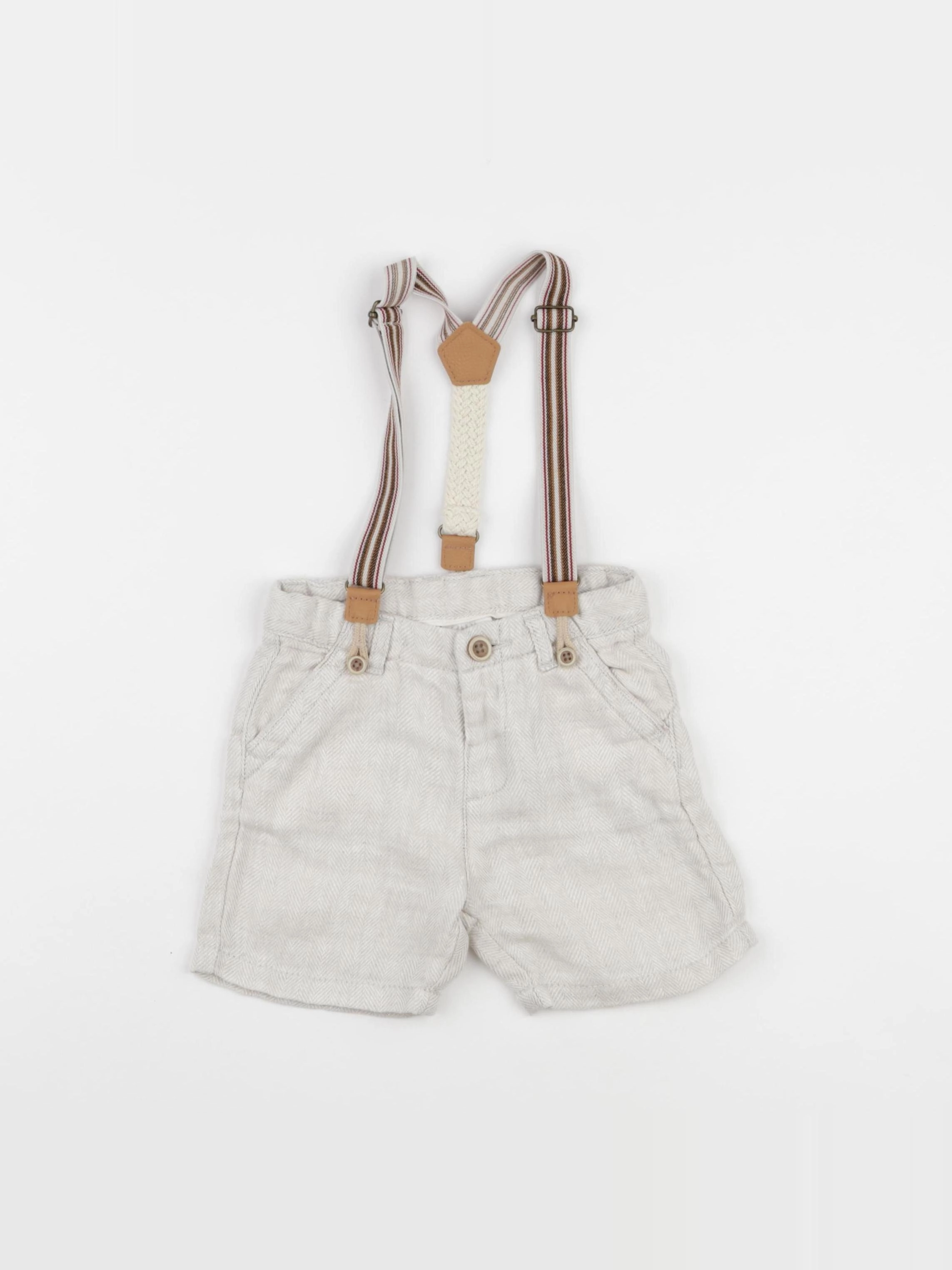 Zara - short beige - 9/12 mois