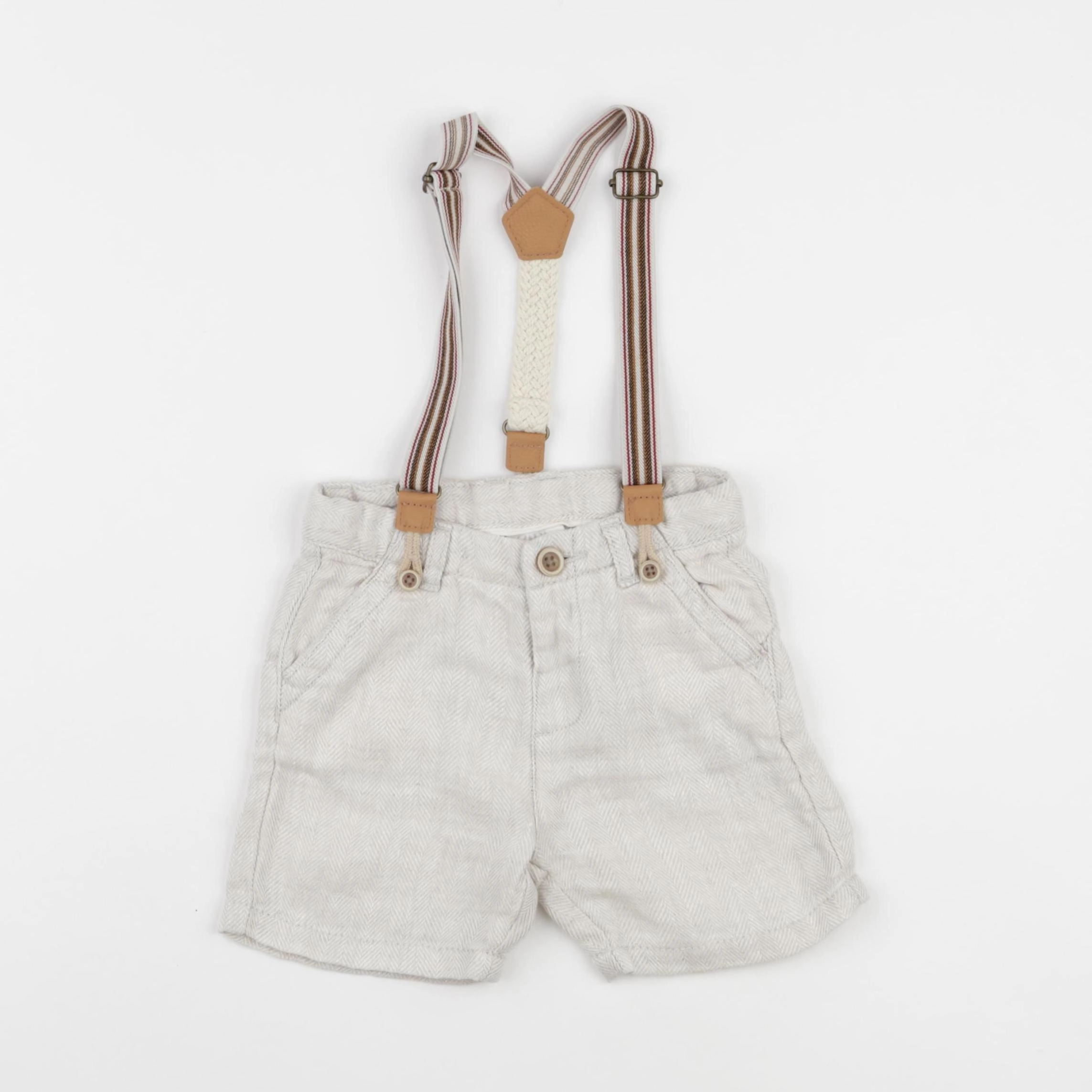 Zara - short beige - 9/12 mois