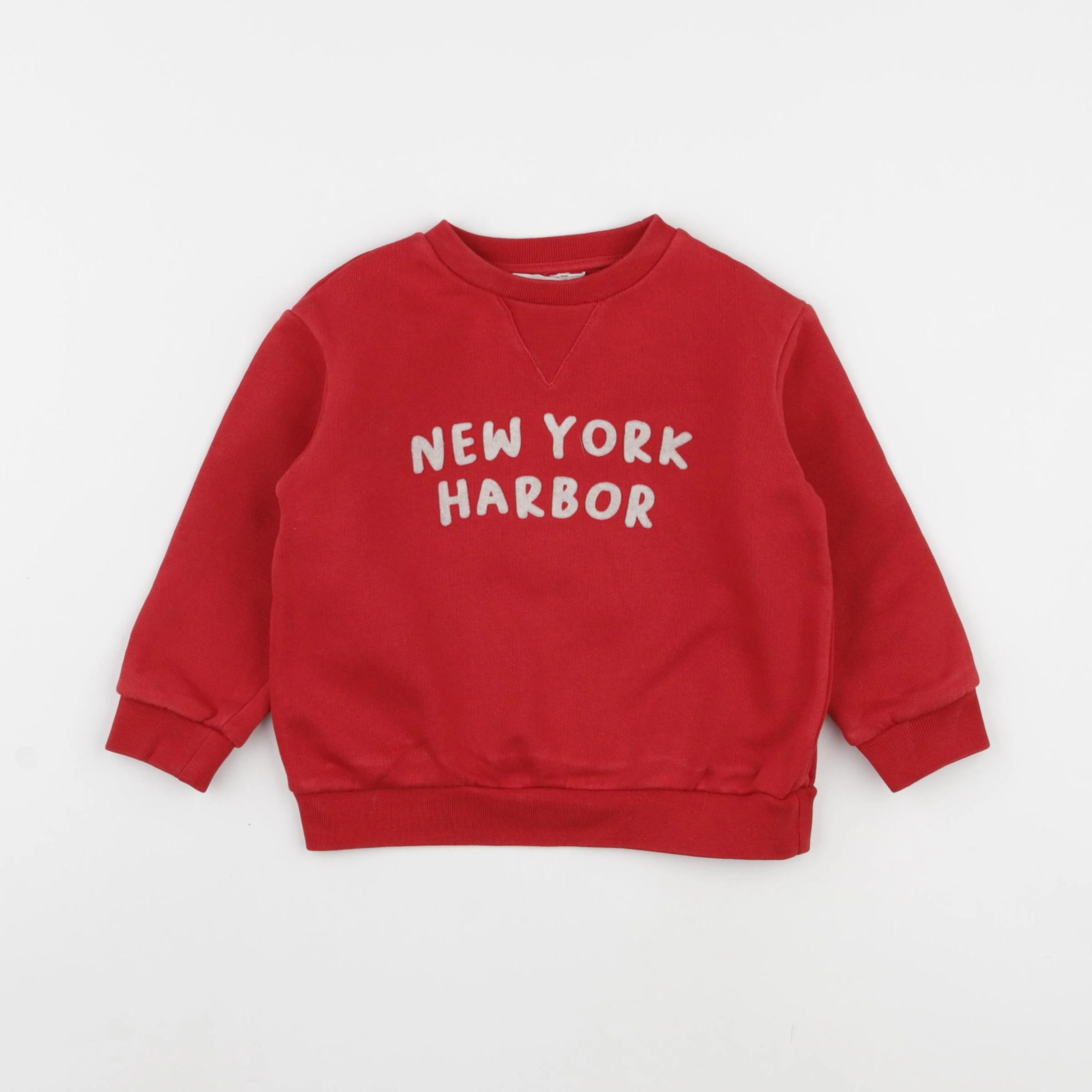 Little Cigogne - sweat rouge - 2 ans