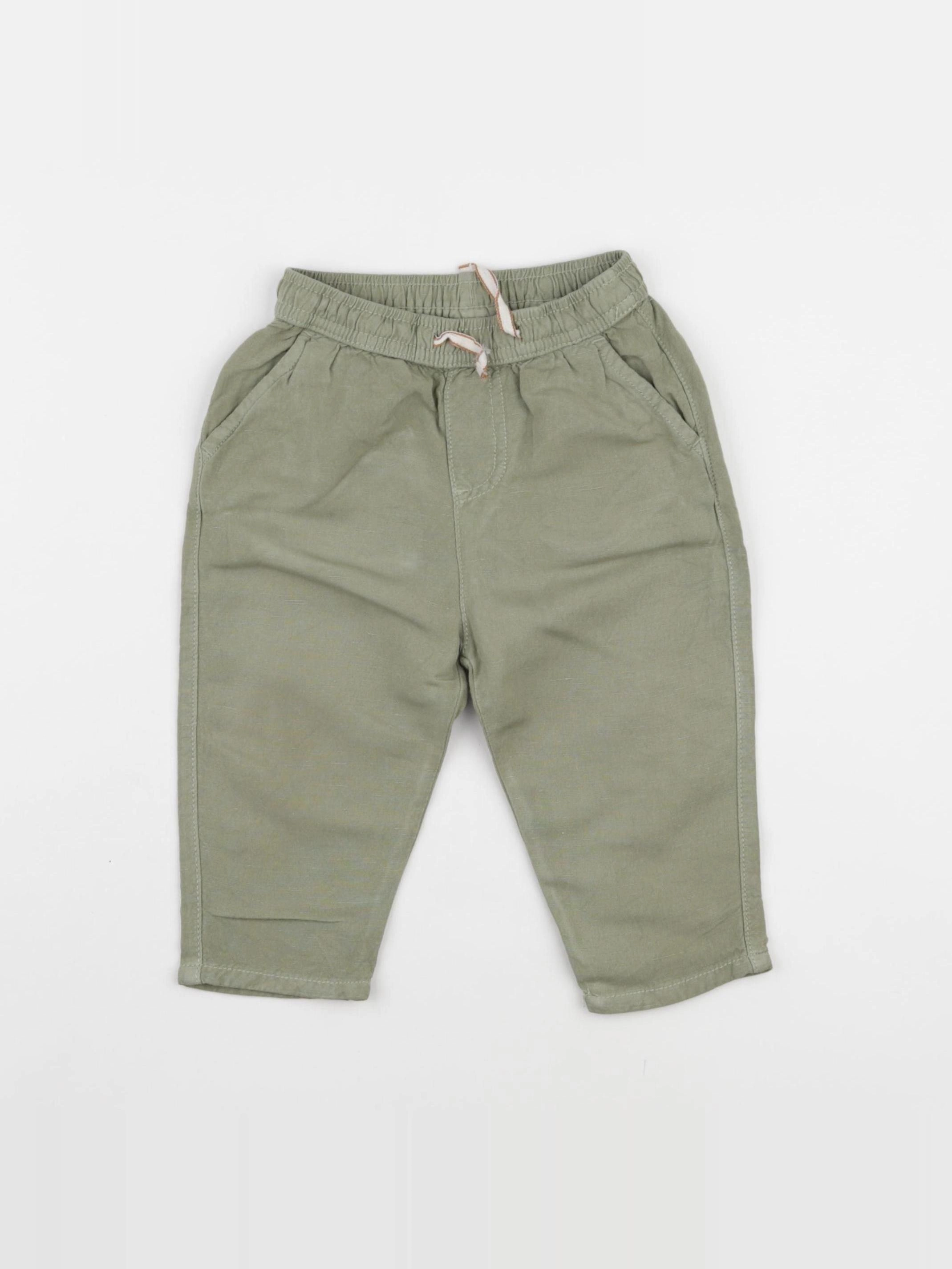 Zara - pantalon vert - 9/12 mois
