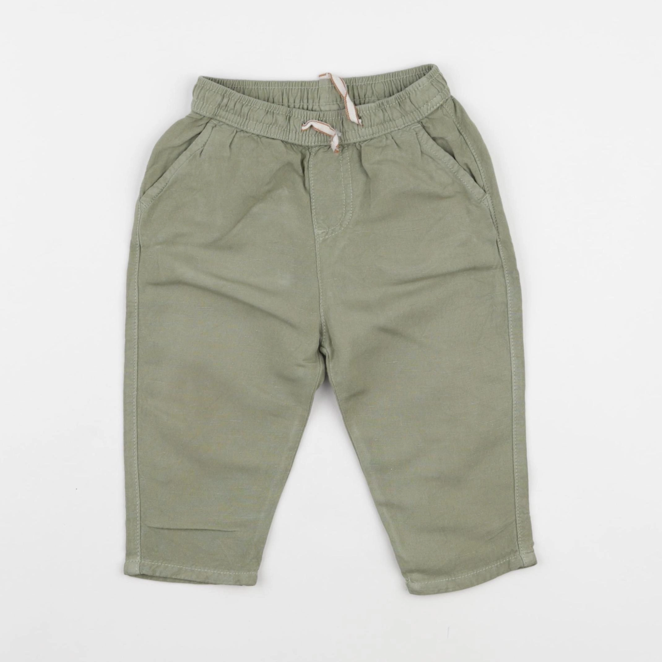 Zara - pantalon vert - 9/12 mois