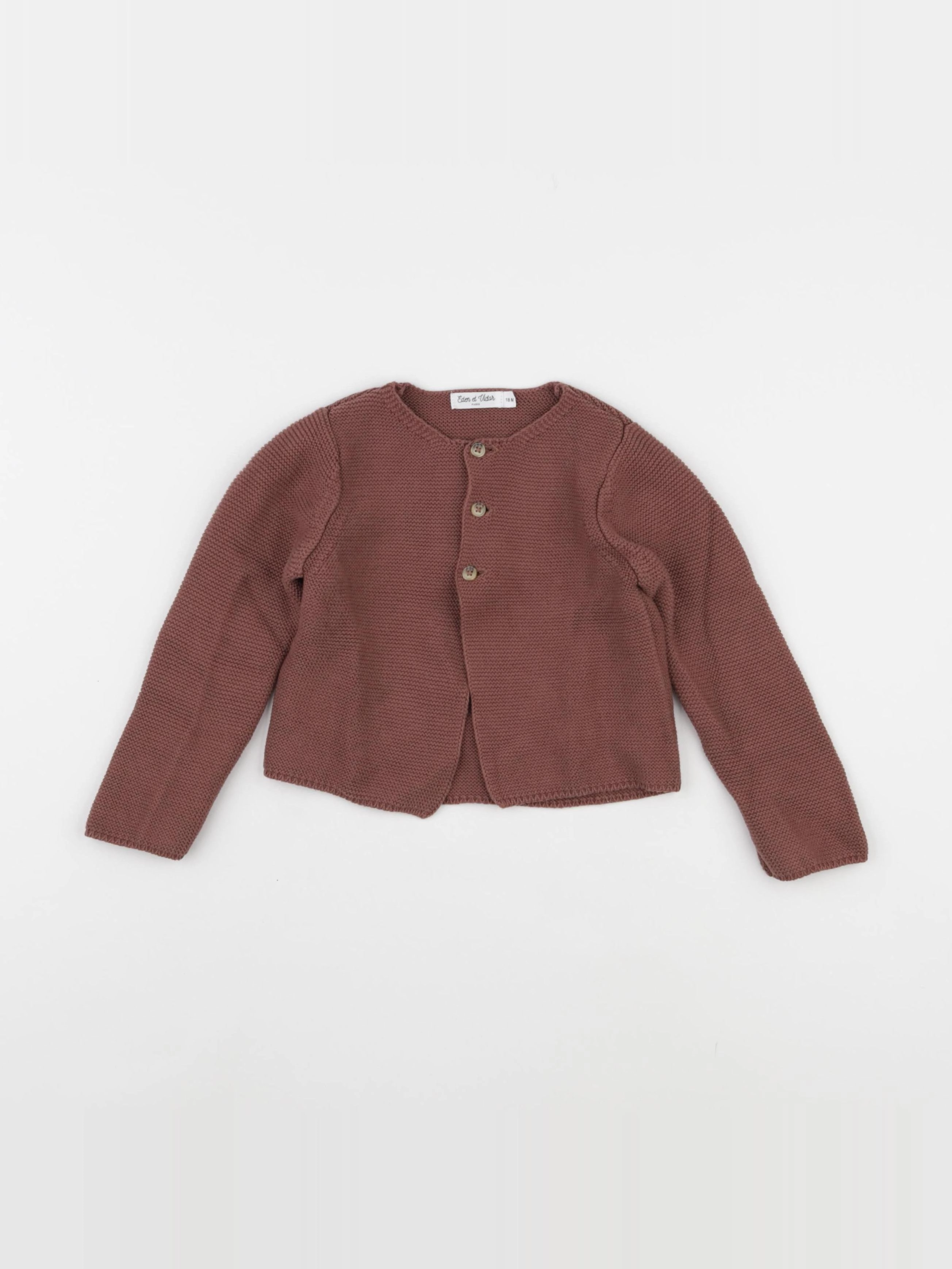 Eden & Victor - gilet marron - 18 mois