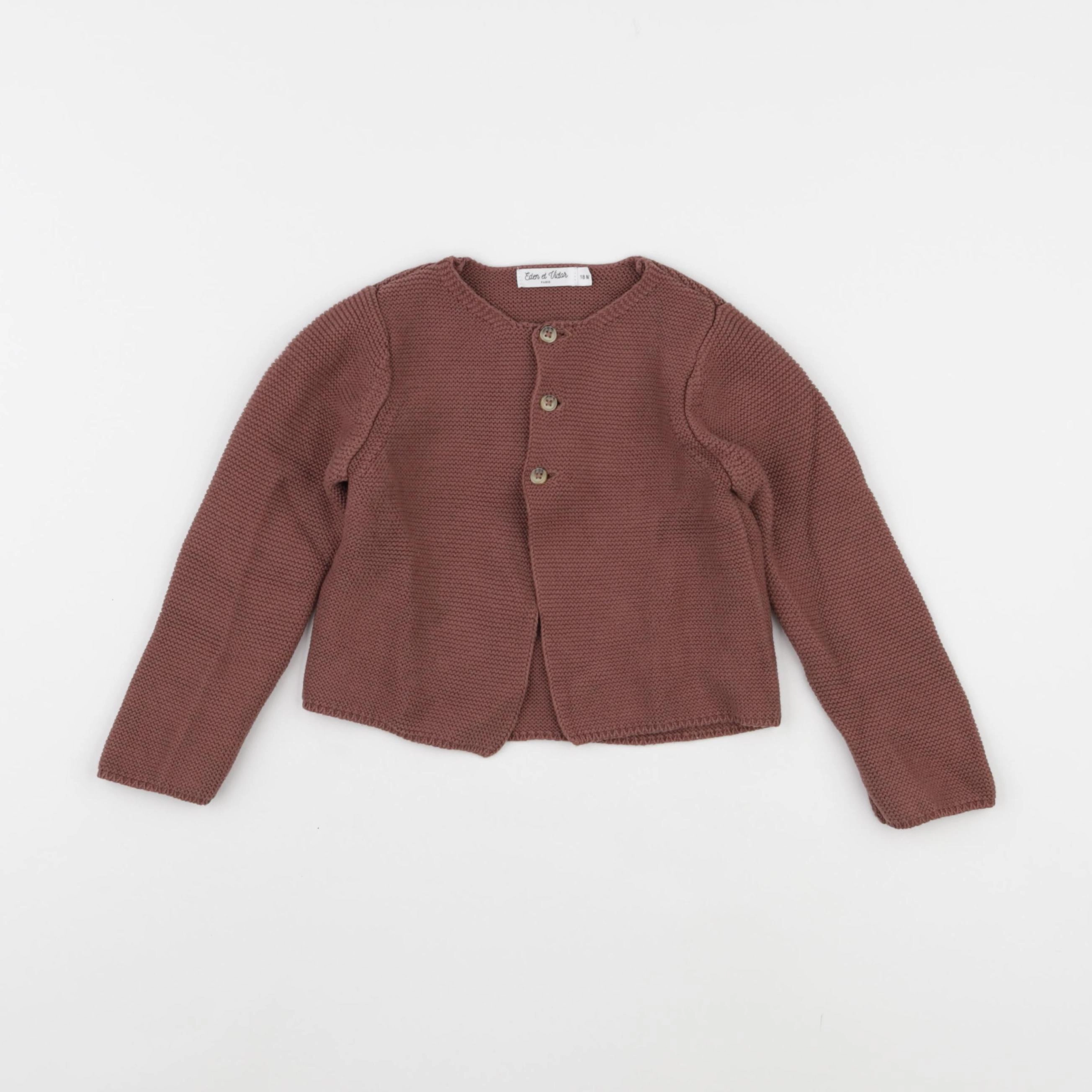 Eden & Victor - gilet marron - 18 mois