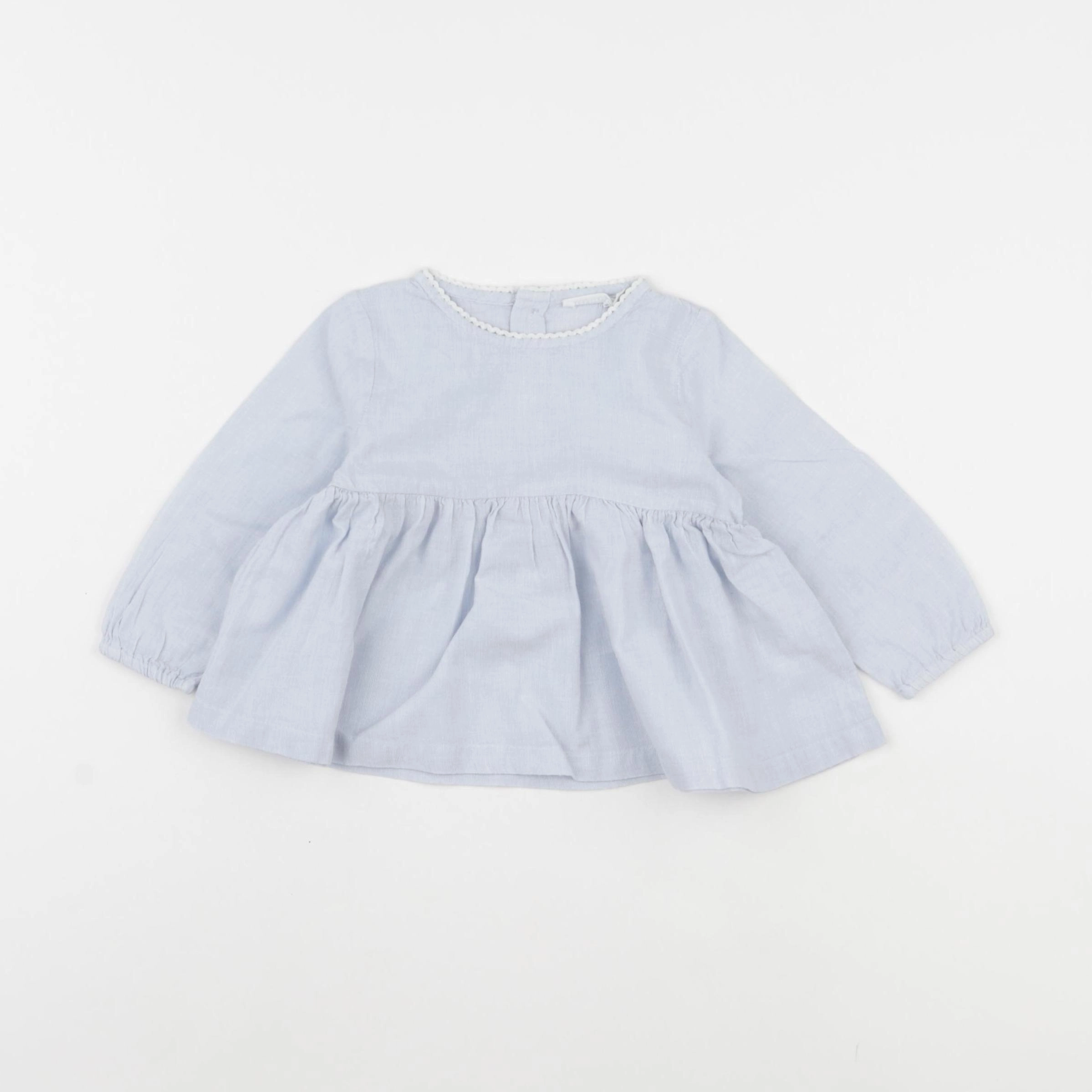 Boutchou - blouse bleu - 6 mois