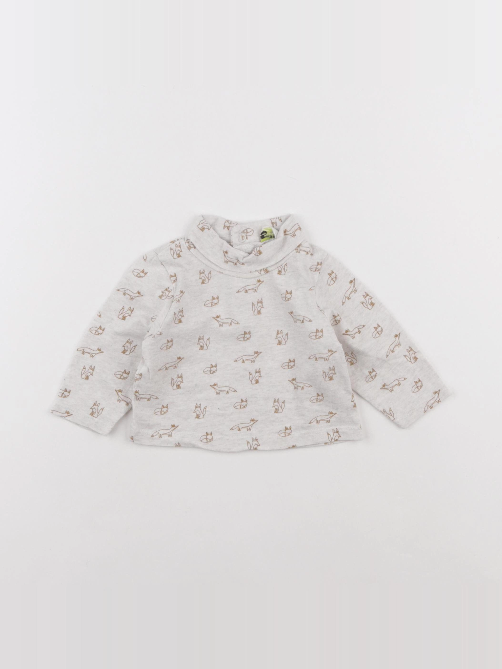 Tape à l'oeil - sous-pull gris - 3 mois