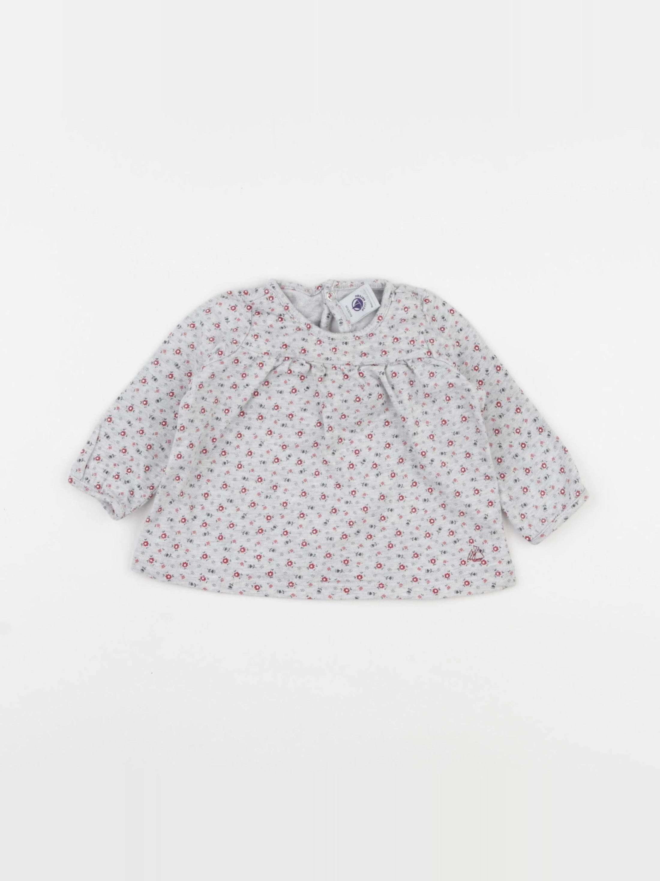 Petit Bateau - body rose - 6 mois