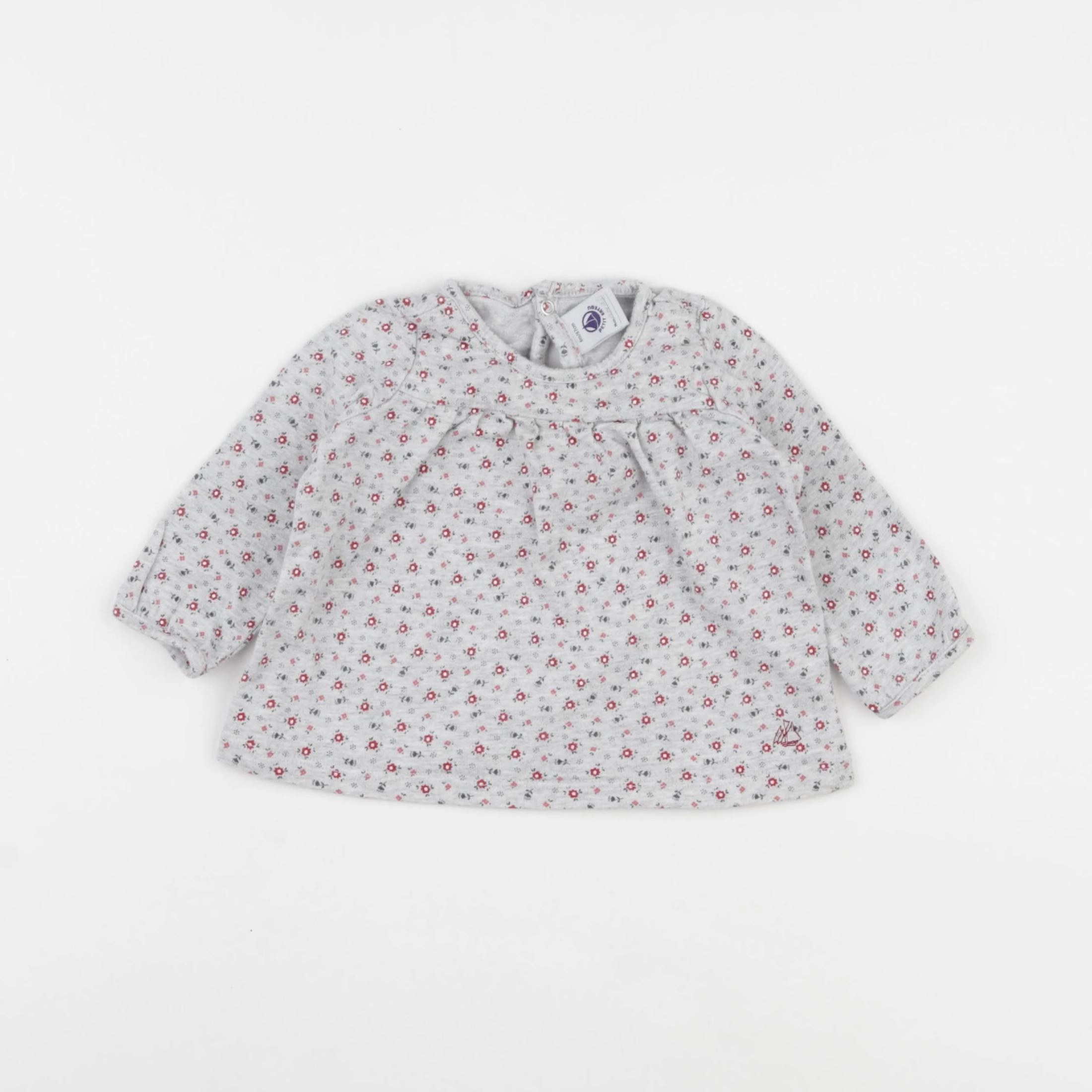 Petit Bateau - body rose - 6 mois