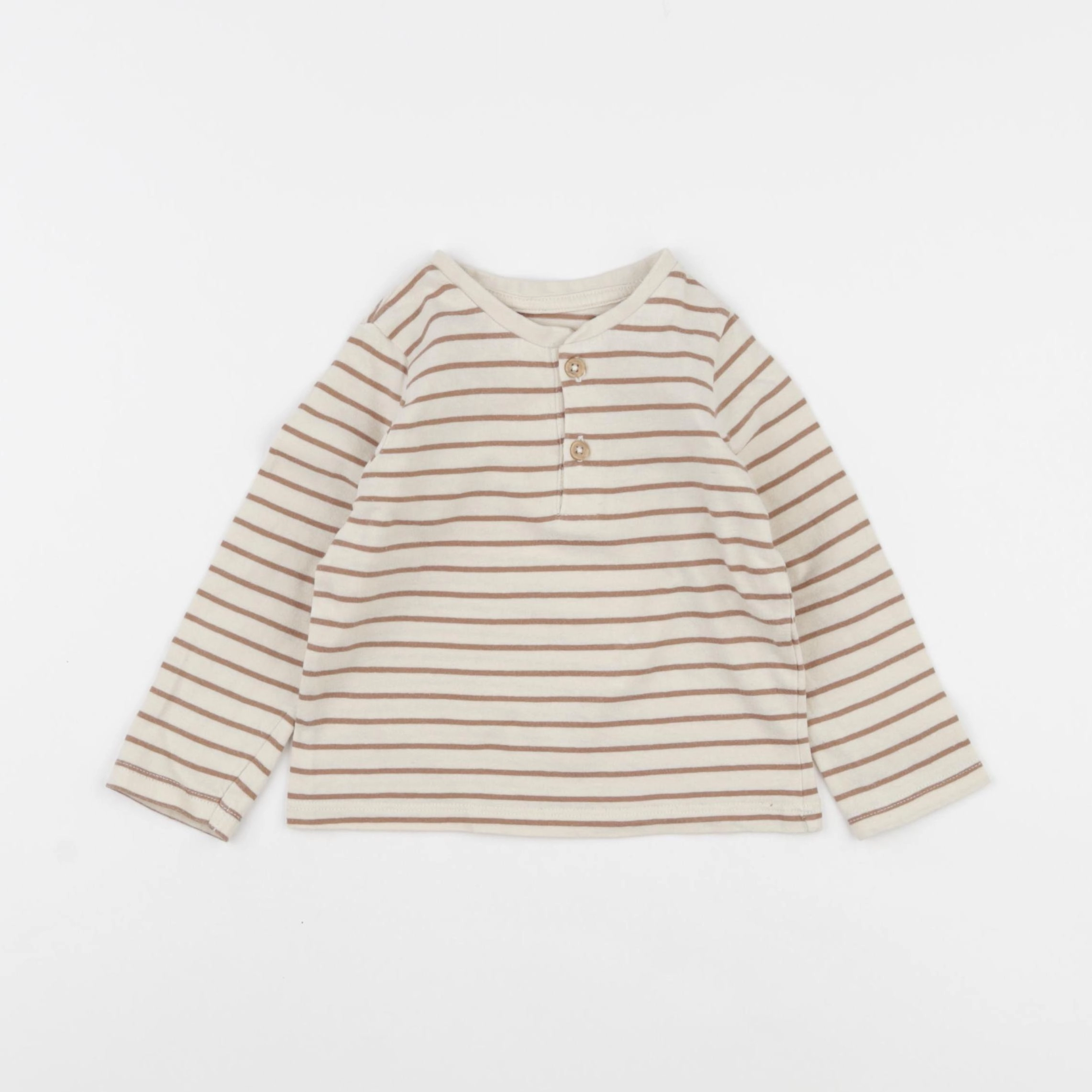 Vertbaudet - tee-shirt marron - 18 mois