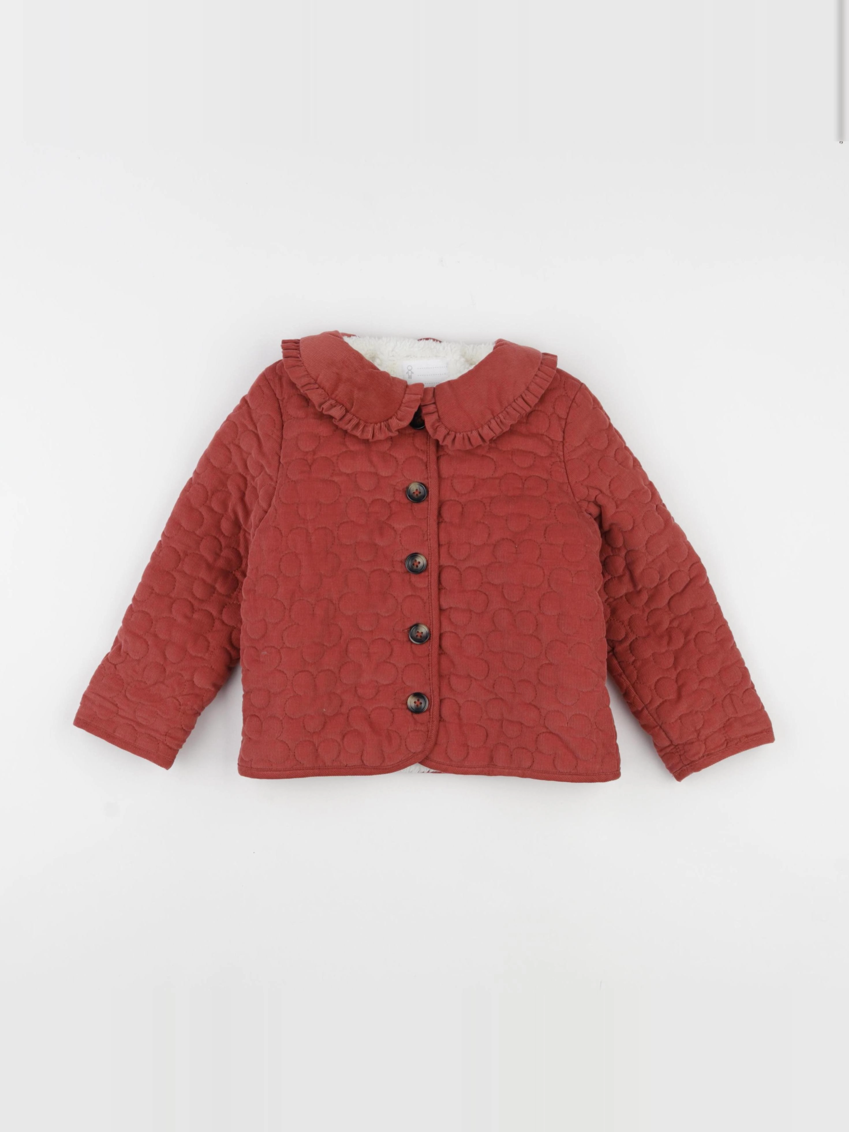 Vertbaudet - veste doublé rouge - 36 mois