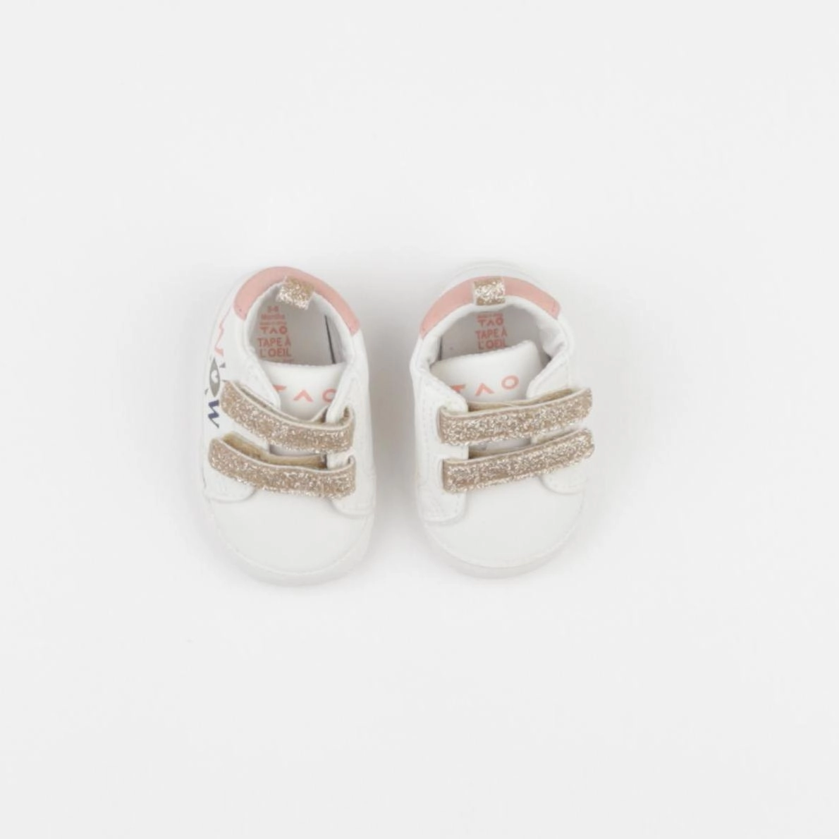 Tape à l'oeil - chaussons blanc - 3/6 mois