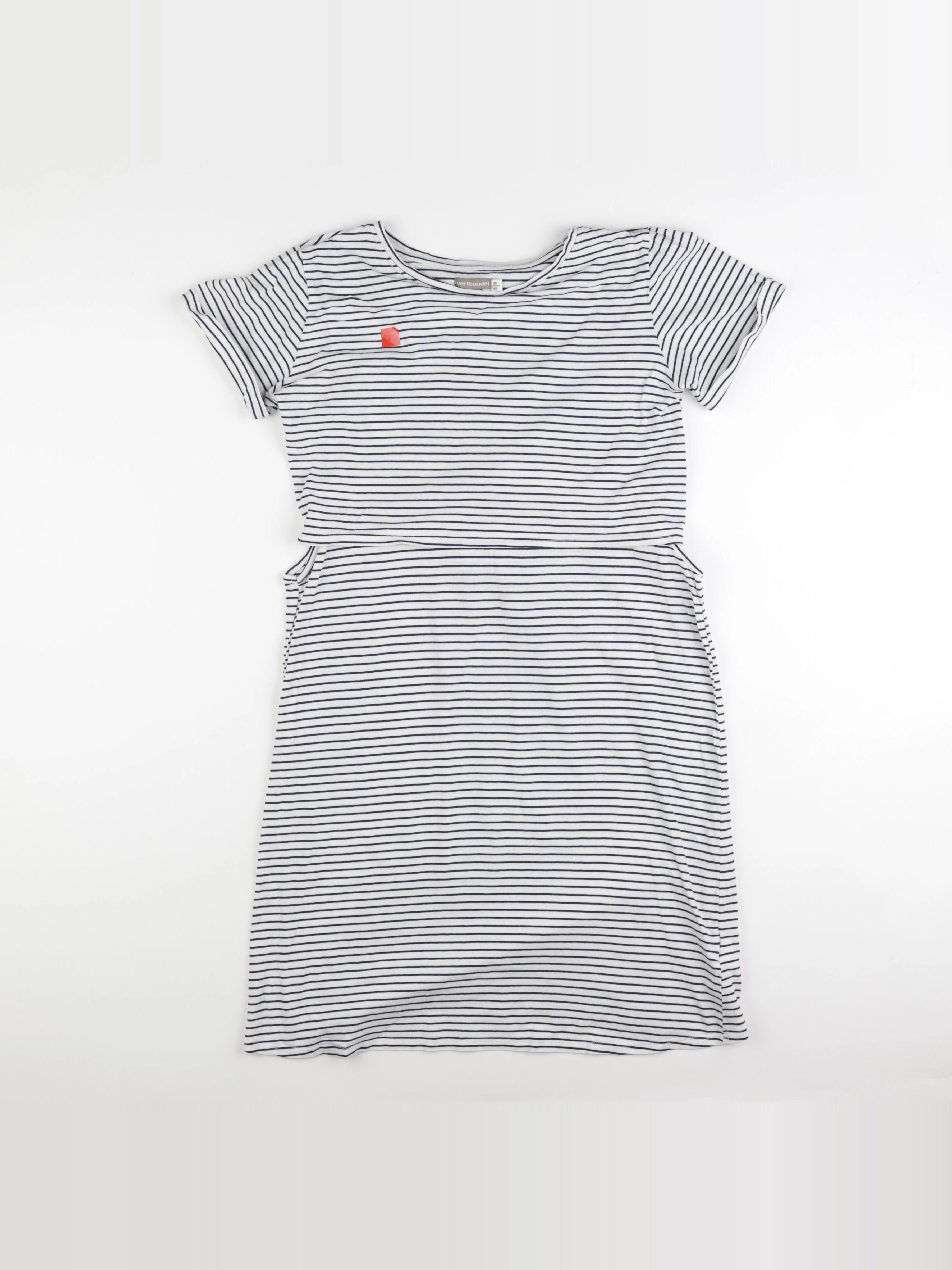 Vertbaudet - robe grossesse, allaitement bleu - 38 à 40
